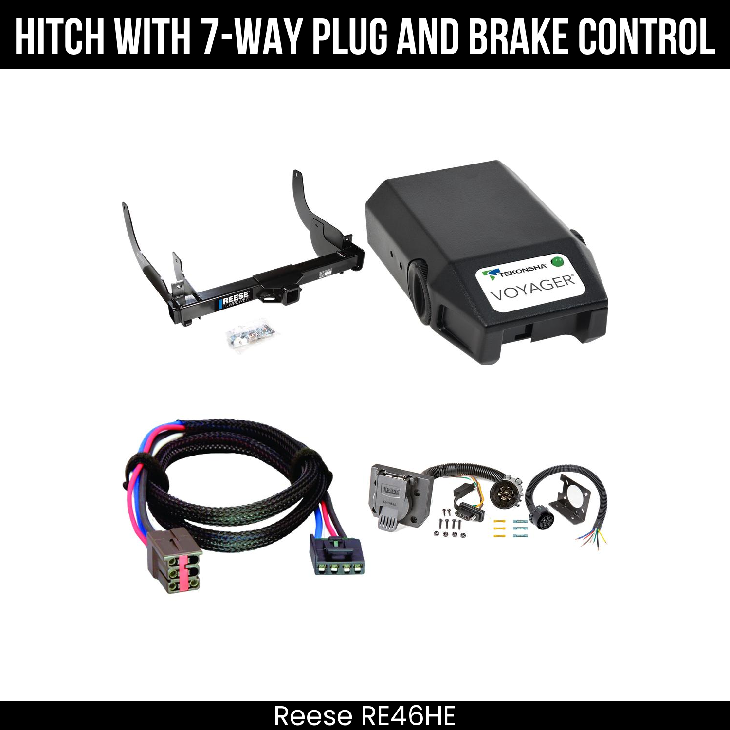 Trailer Hitch , 7-Way , Tekonsha Voyager Brake Control