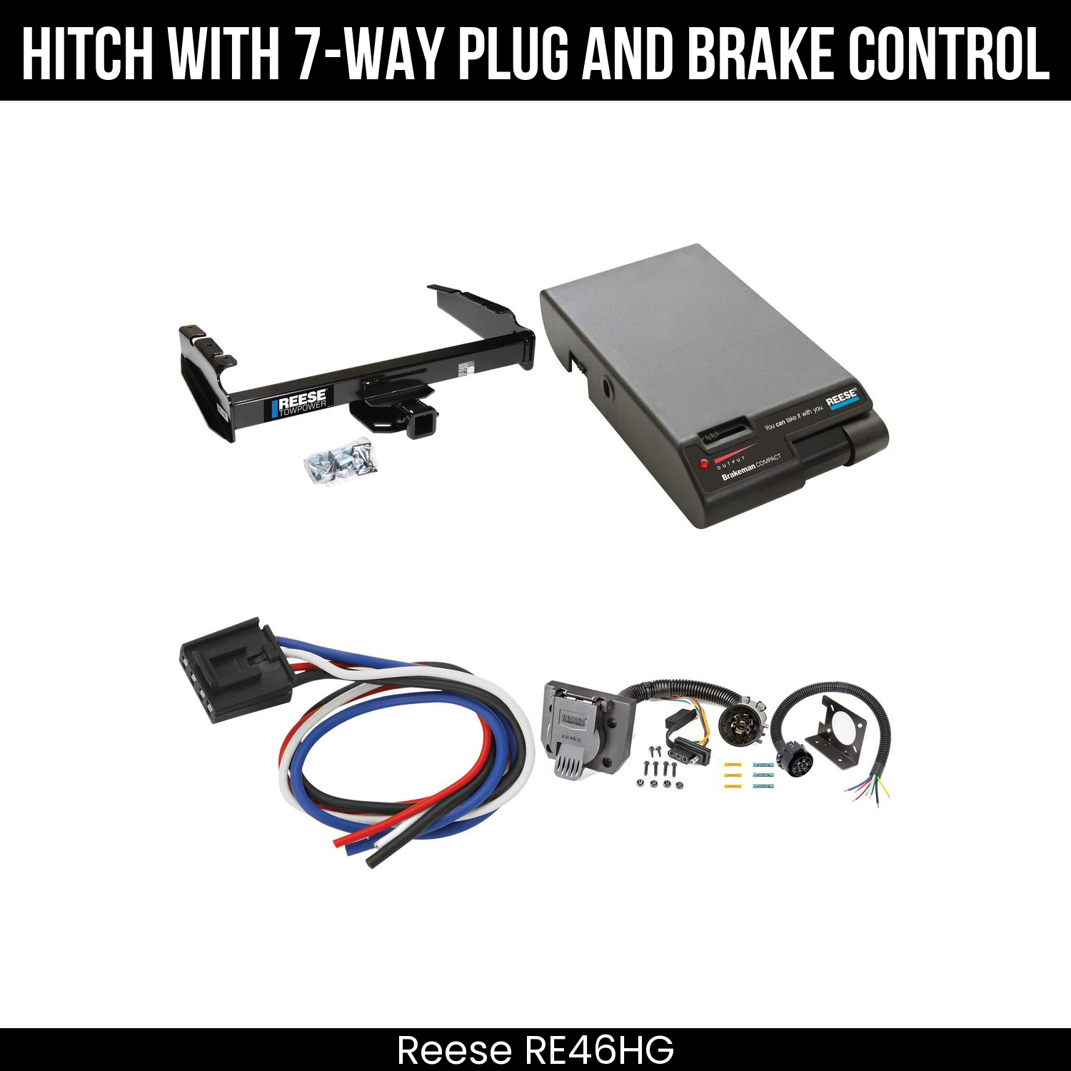 Trailer Hitch , 7-Way , Reese Brakeman Brake Control