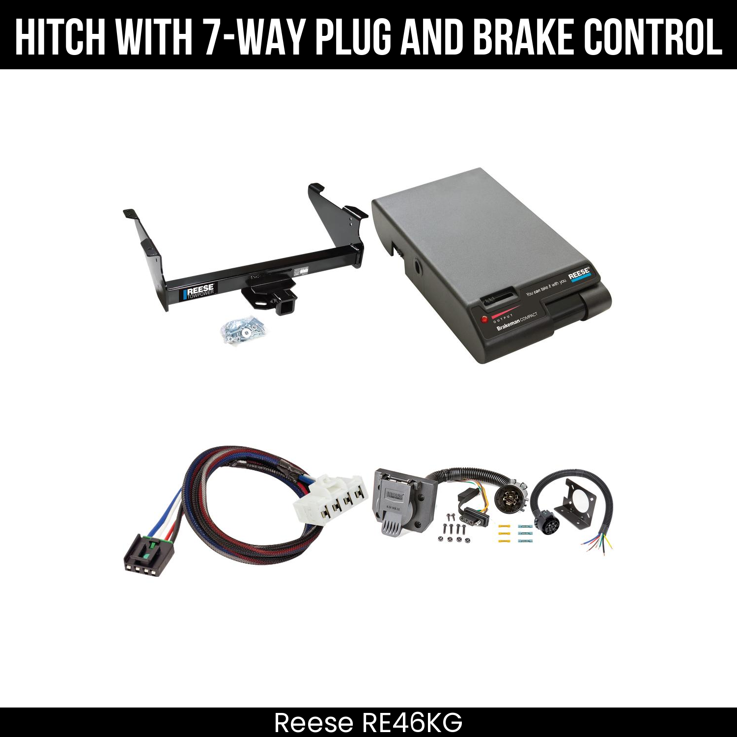 Trailer Hitch , 7-Way , Reese Brakeman Brake Control