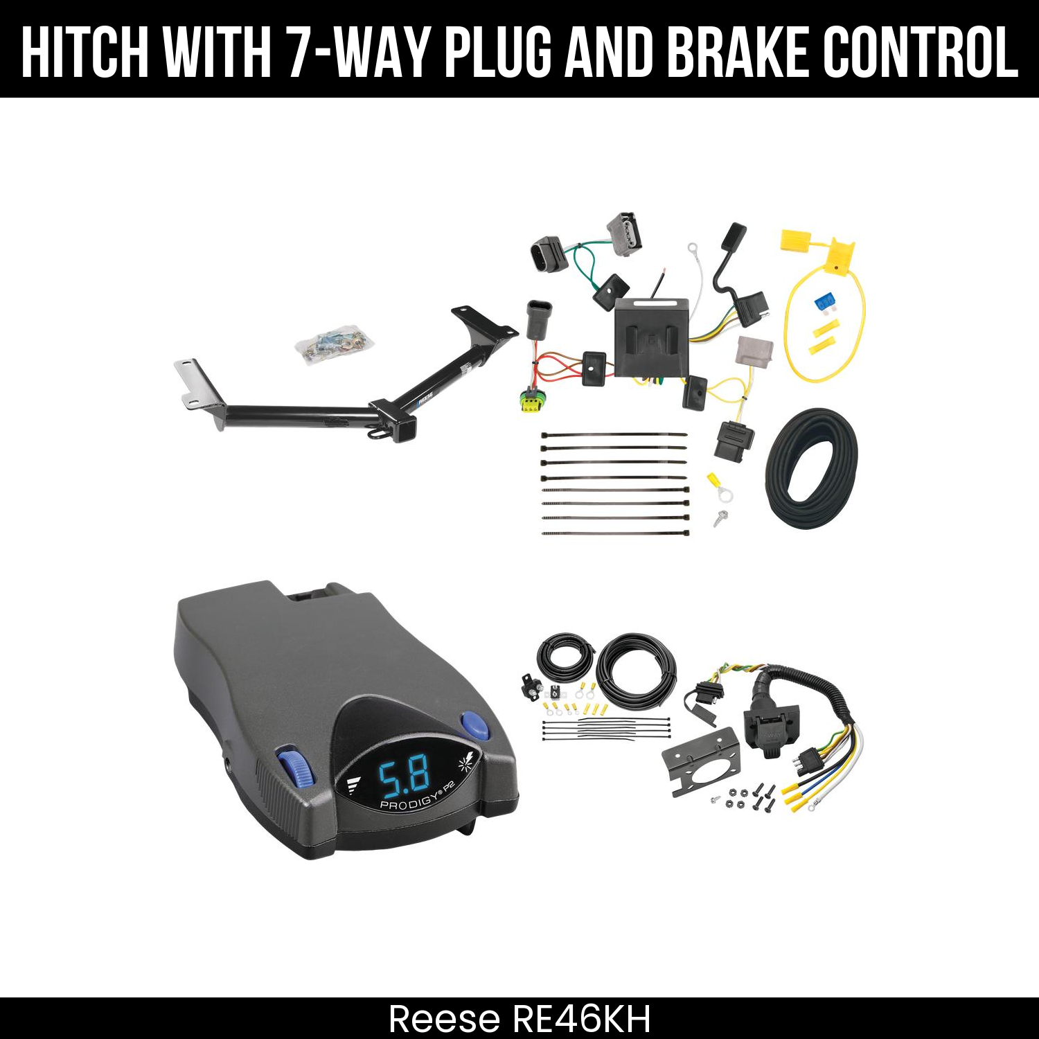 Trailer Hitch , 7-Way , Tekonsha Prodigy P2 Brake Control