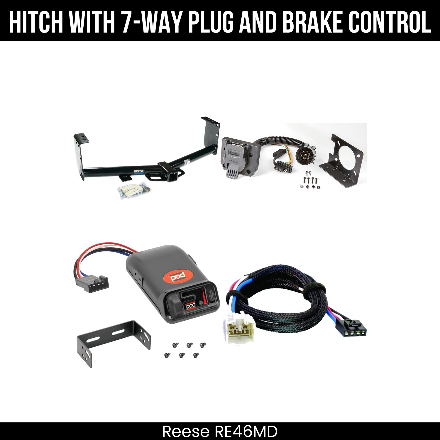 Trailer Hitch , 7-Way , Pro Series POD Brake Control