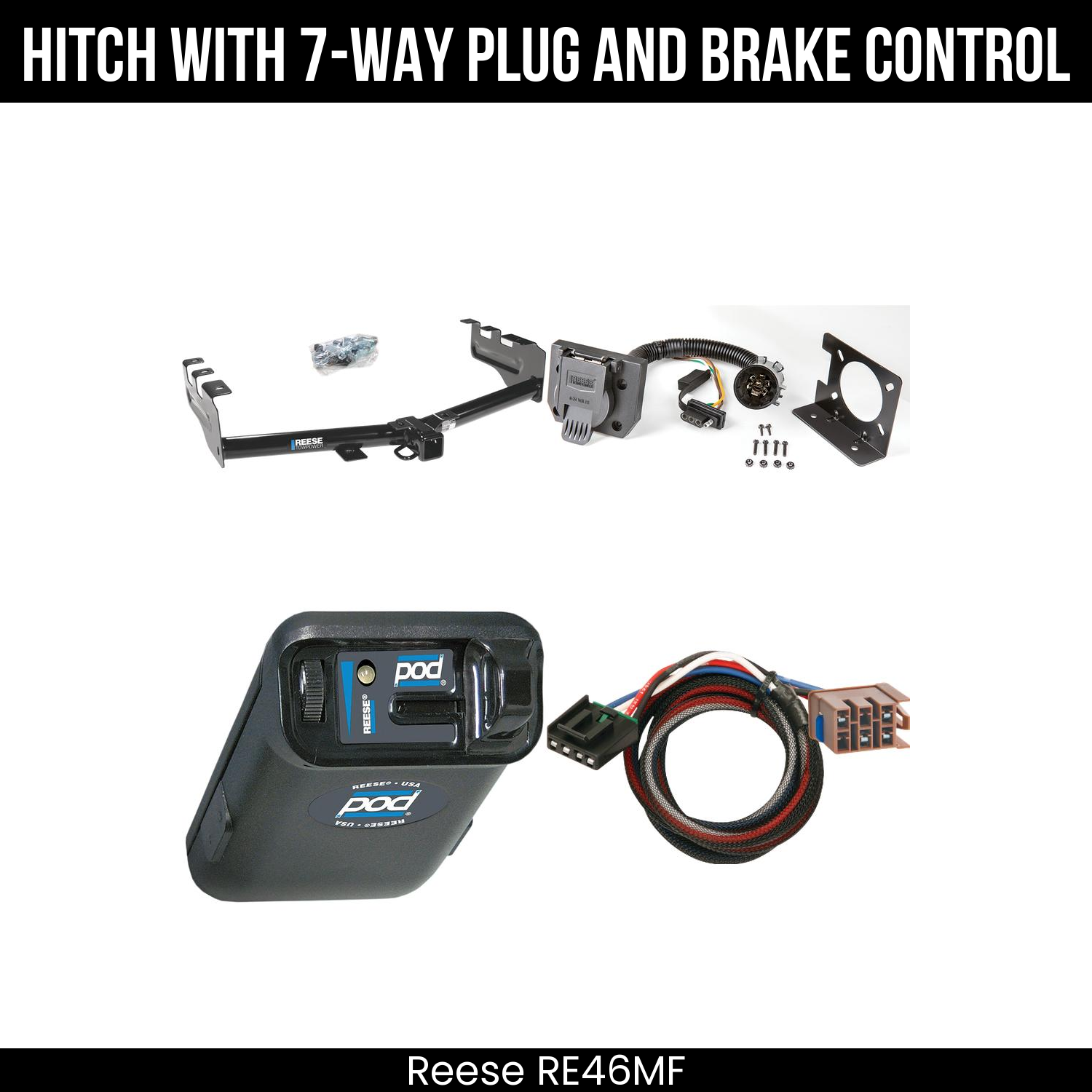 Trailer Hitch , 7-Way , Reese POD Brake Control