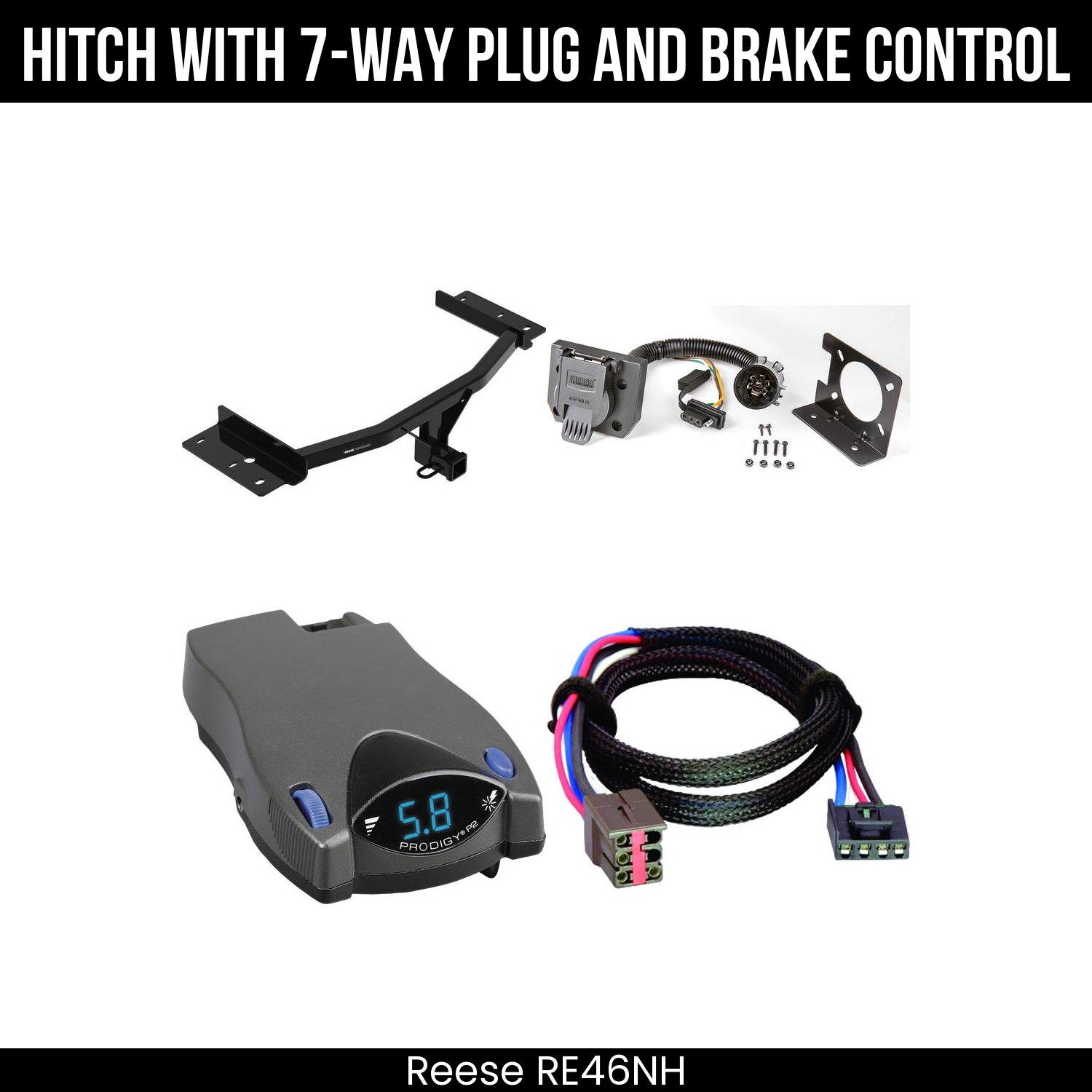 Trailer Hitch , 7-Way , Tekonsha Prodigy P2 Brake Control