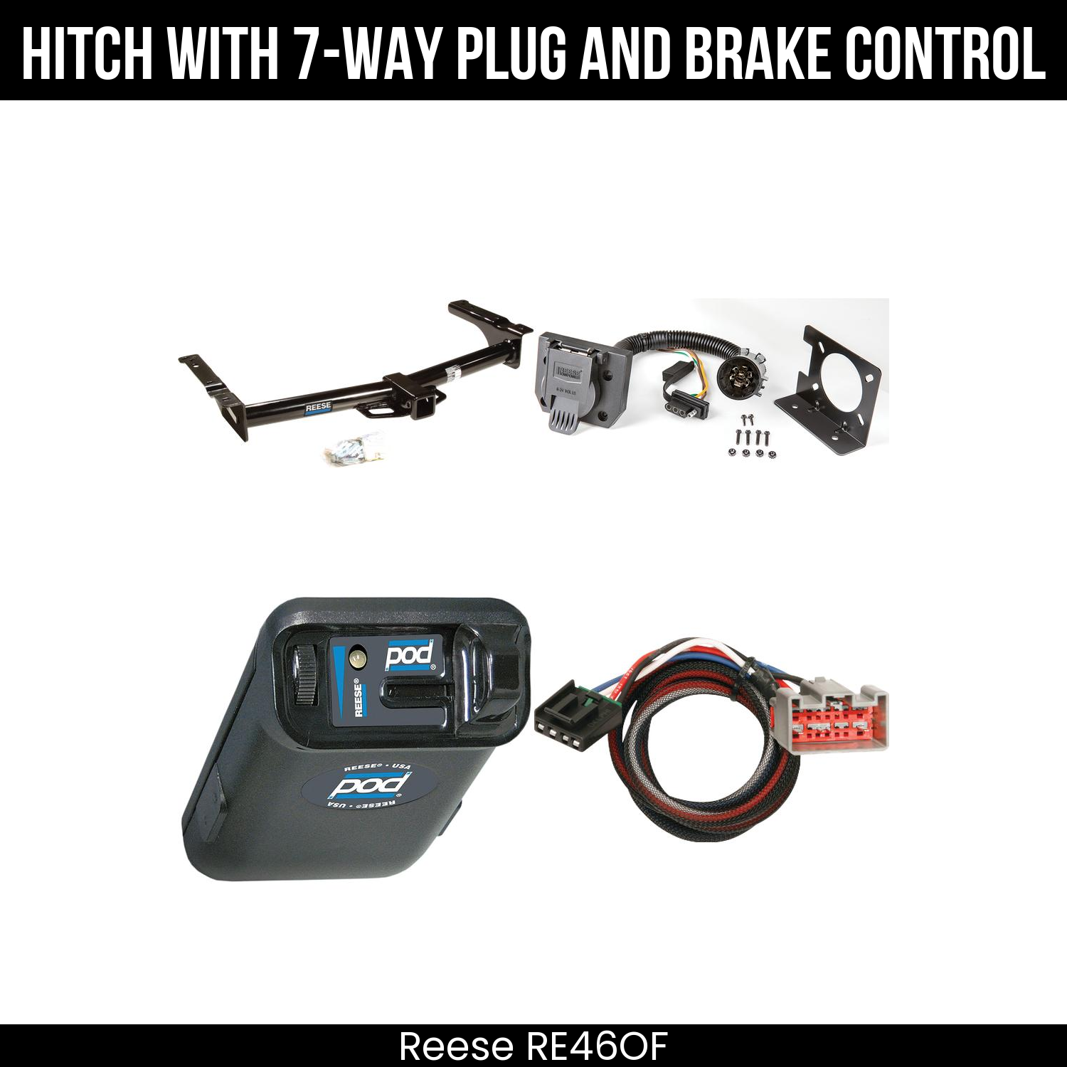 Trailer Hitch , 7-Way , Reese POD Brake Control