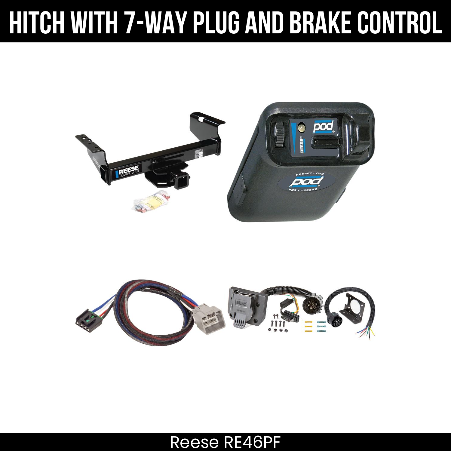Trailer Hitch , 7-Way , Reese POD Brake Control