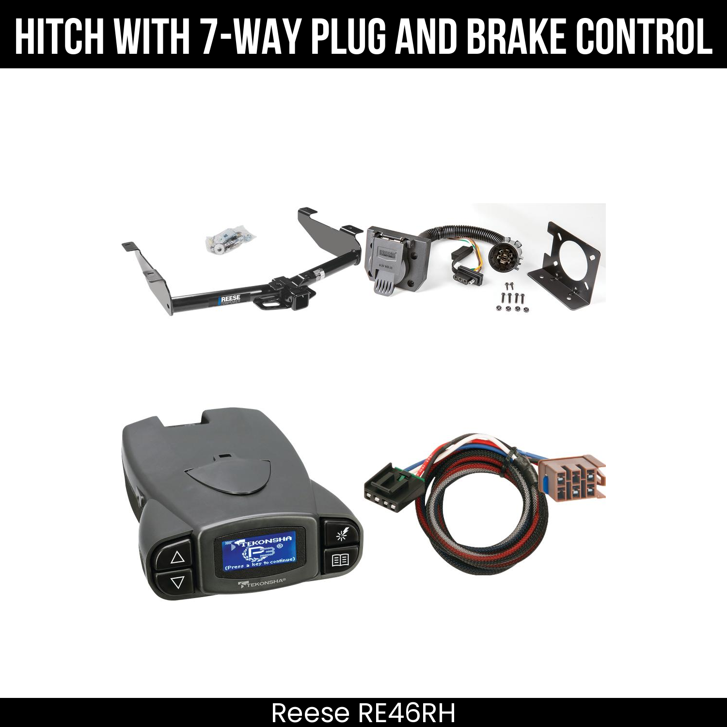 Trailer Hitch , 7-Way , Tekonsha Prodigy P3 Brake Control