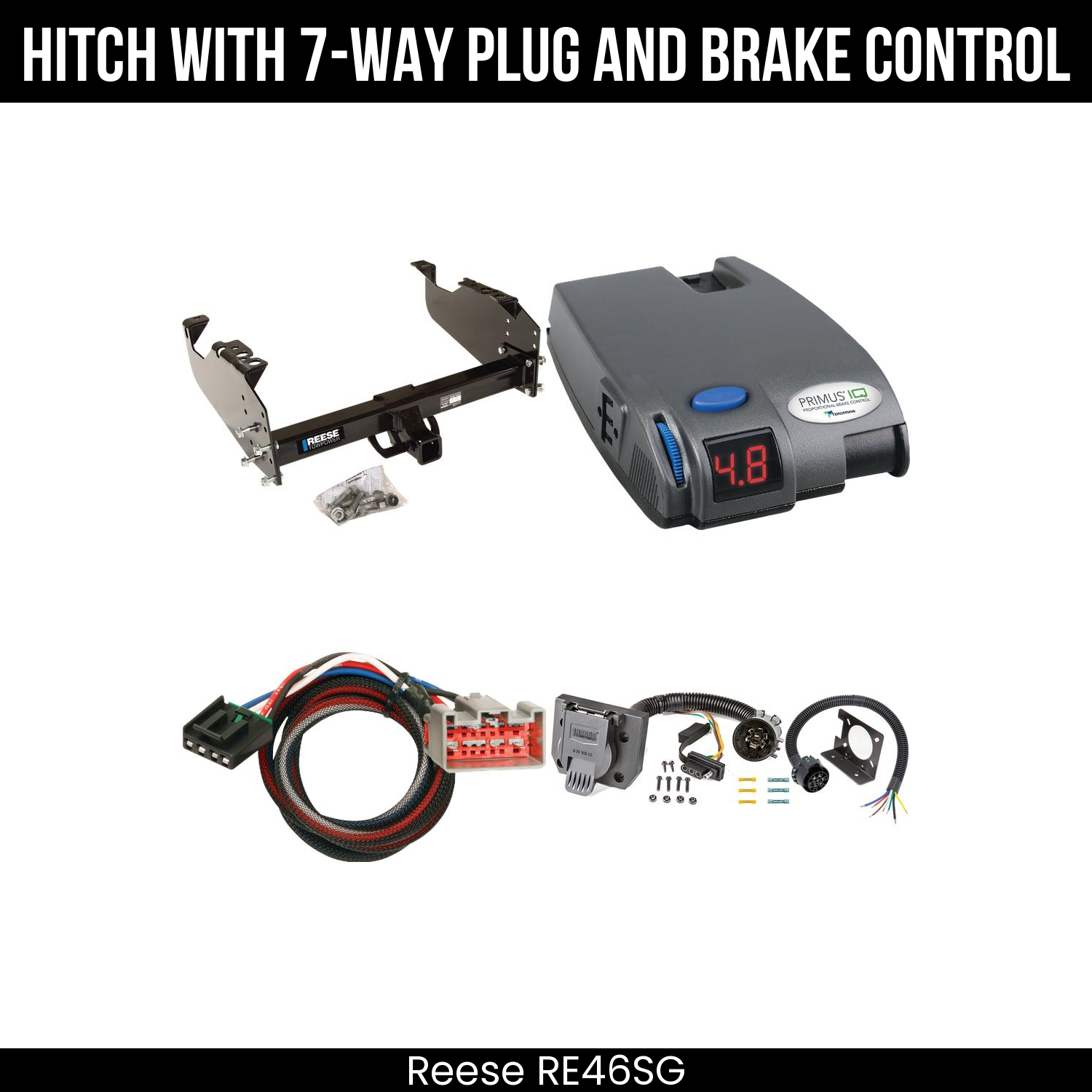 Trailer Hitch , 7-Way , Tekonsha Primus IQ Brake Control