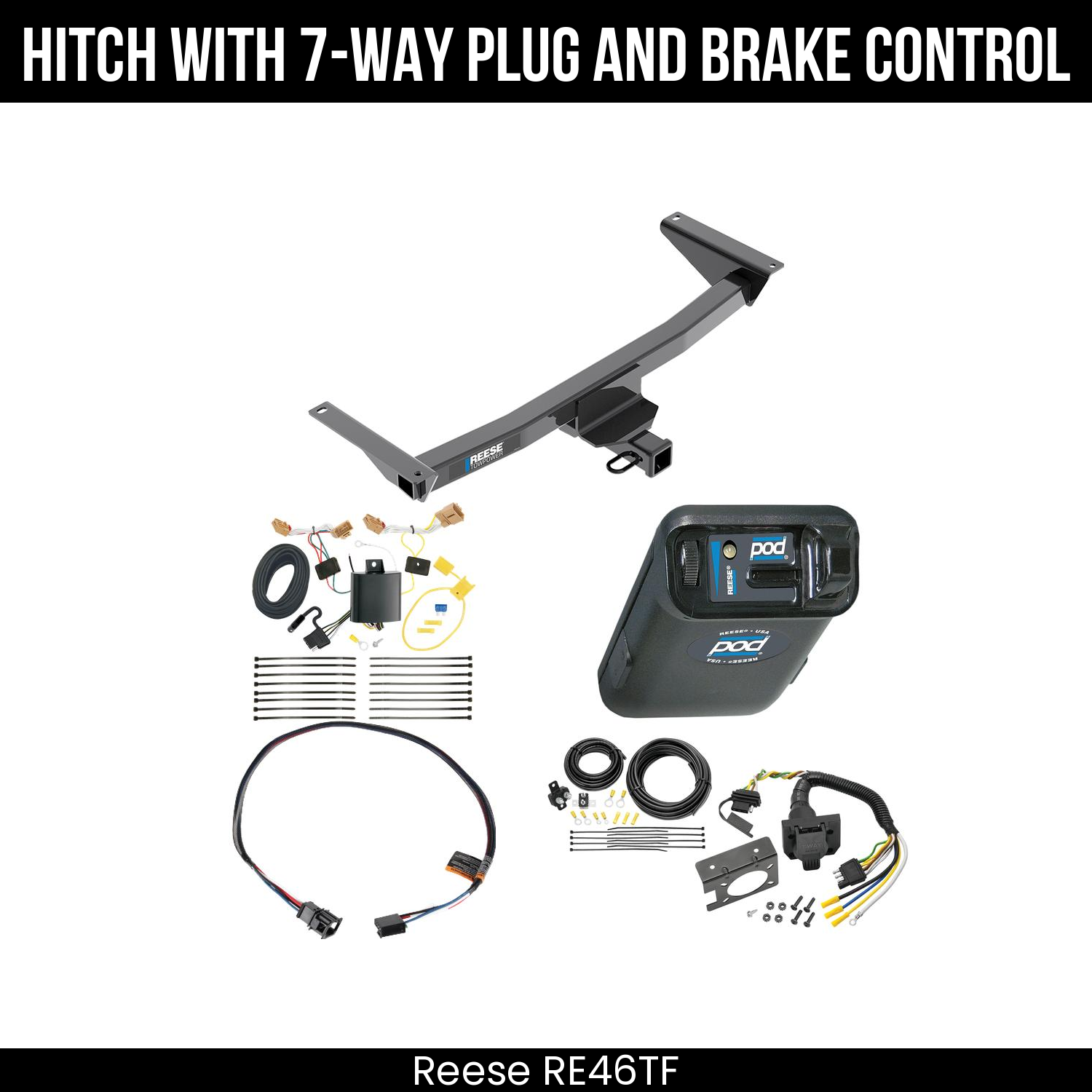 Trailer Hitch , 7-Way , Reese POD Brake Control