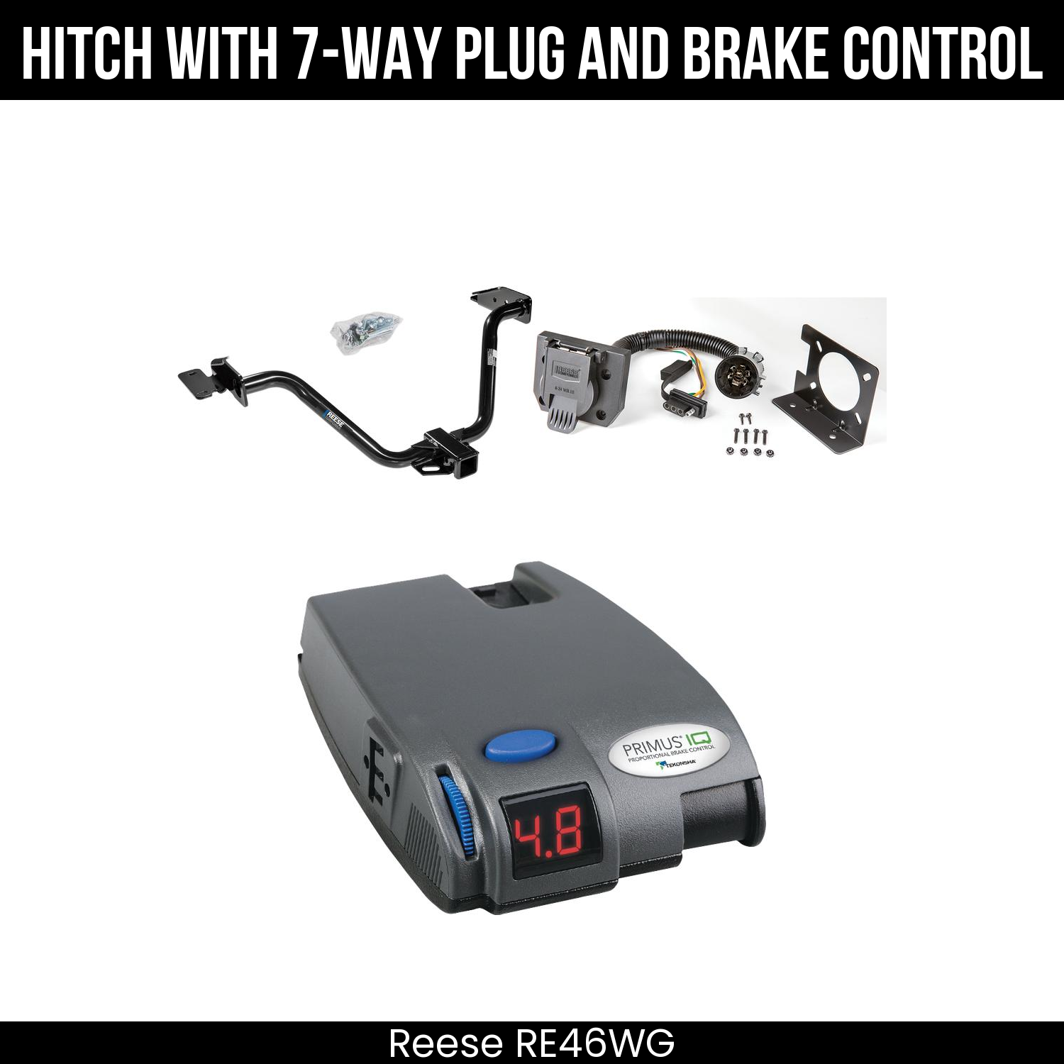 Trailer Hitch , 7-Way , Tekonsha Primus IQ Brake Control