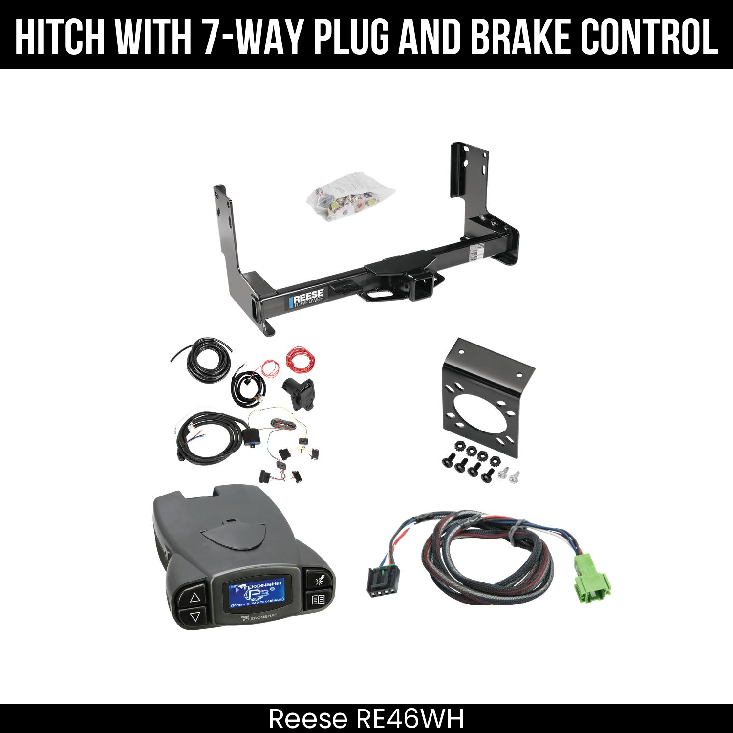 Trailer Hitch , 7-Way , Tekonsha Prodigy P3 Brake Control