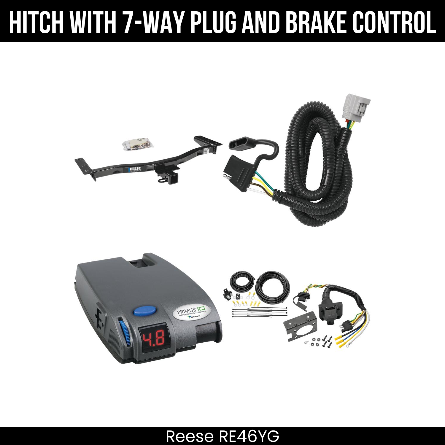 Trailer Hitch , 7-Way , Tekonsha Primus IQ Brake Control