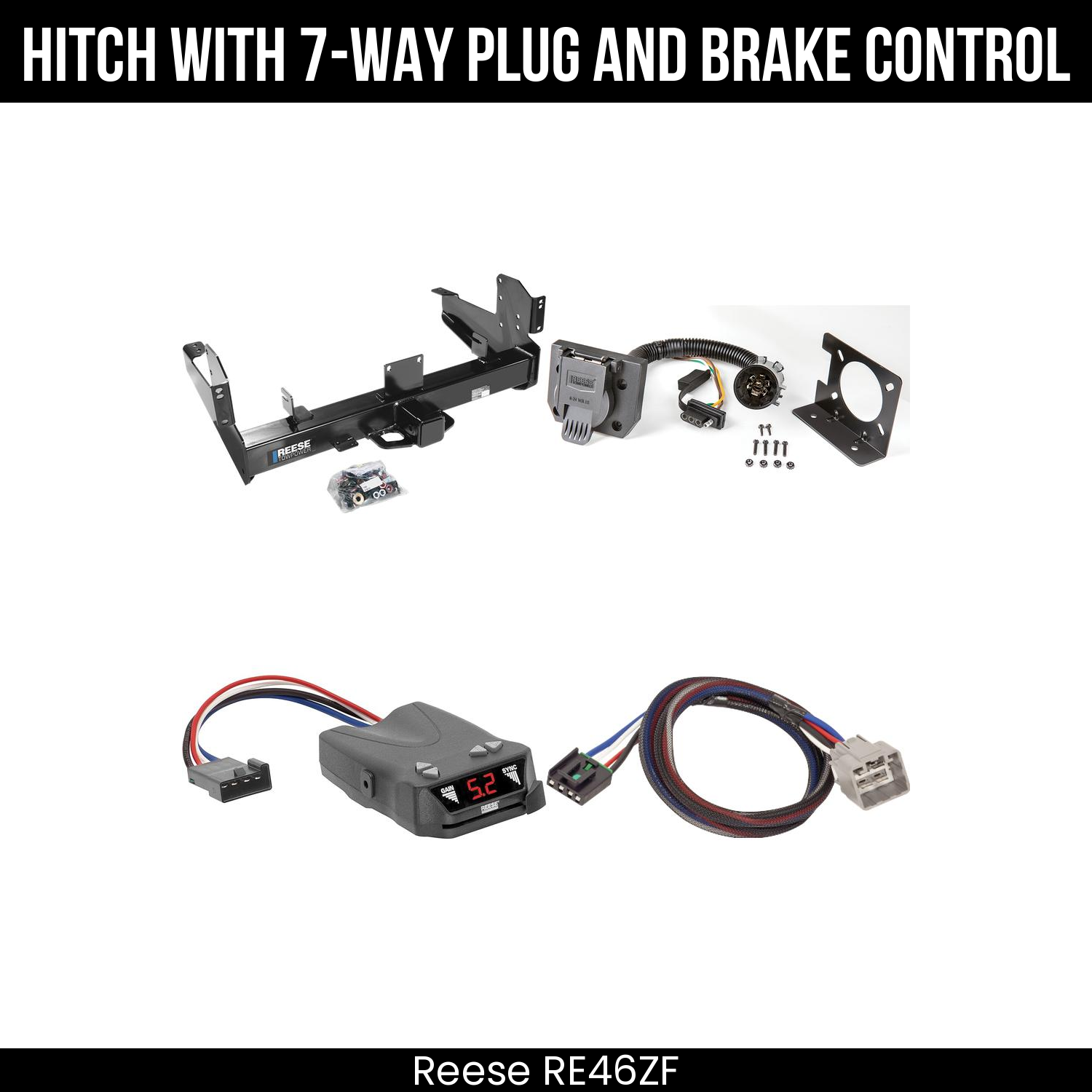 Trailer Hitch , 7-Way , Reese Brakeman IV Brake Control