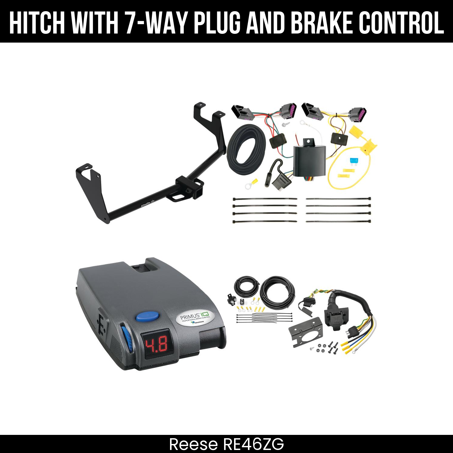 Trailer Hitch , 7-Way , Tekonsha Primus IQ Brake Control