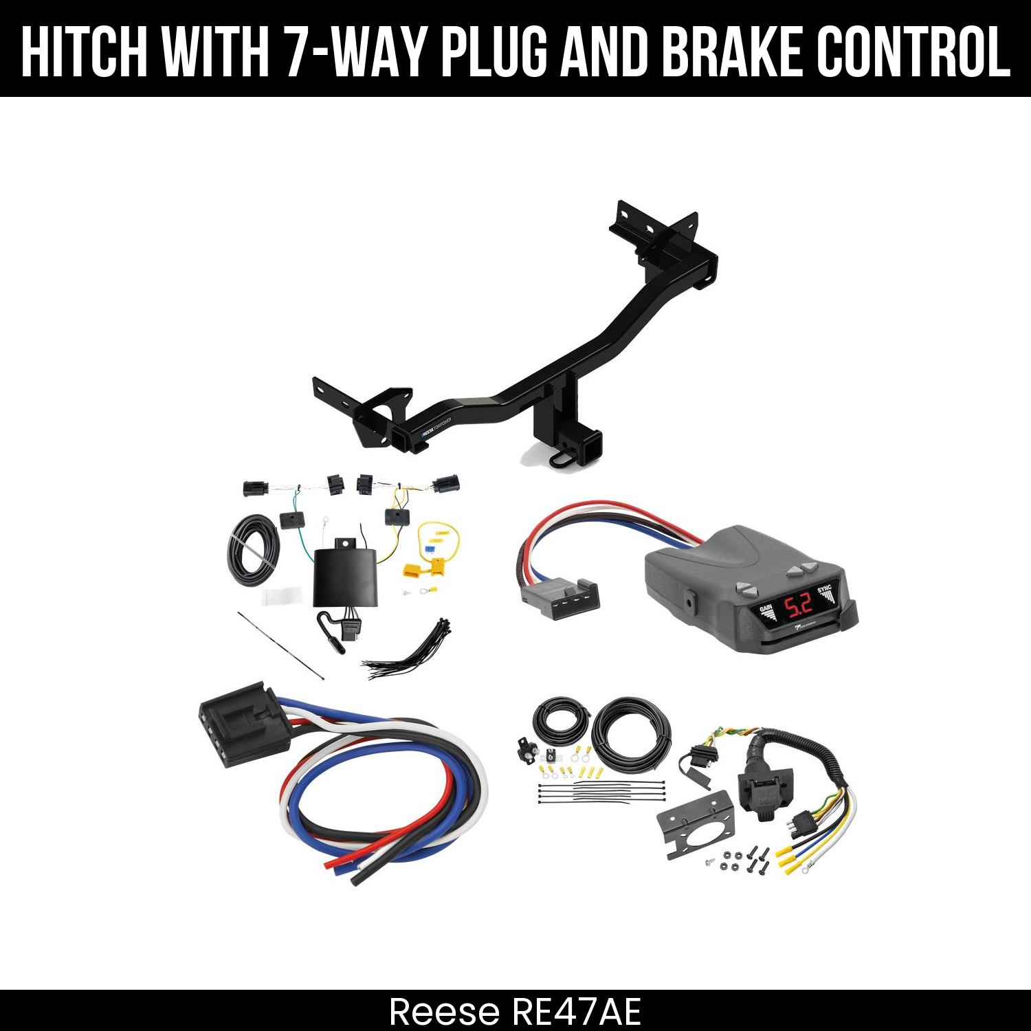 Trailer Hitch , 7-Way , Tekonsha Brakeman IV Brake Control
