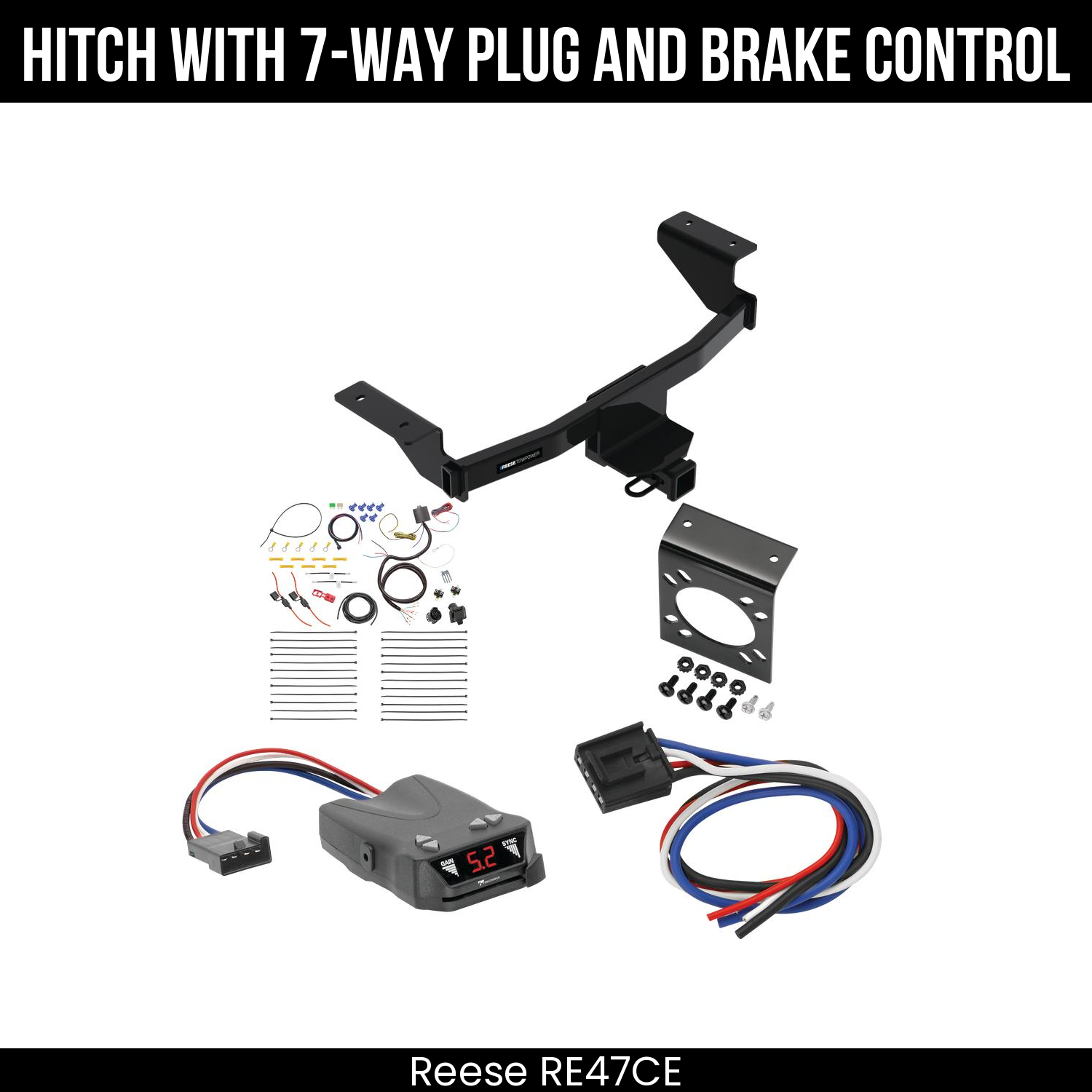 Trailer Hitch , 7-Way , Tekonsha Brakeman IV Brake Control