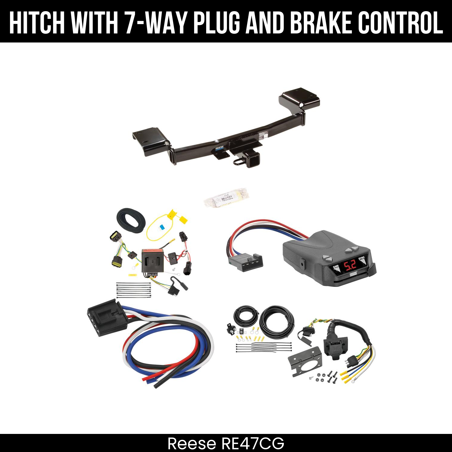 Trailer Hitch , 7-Way , Reese Brakeman IV Brake Control