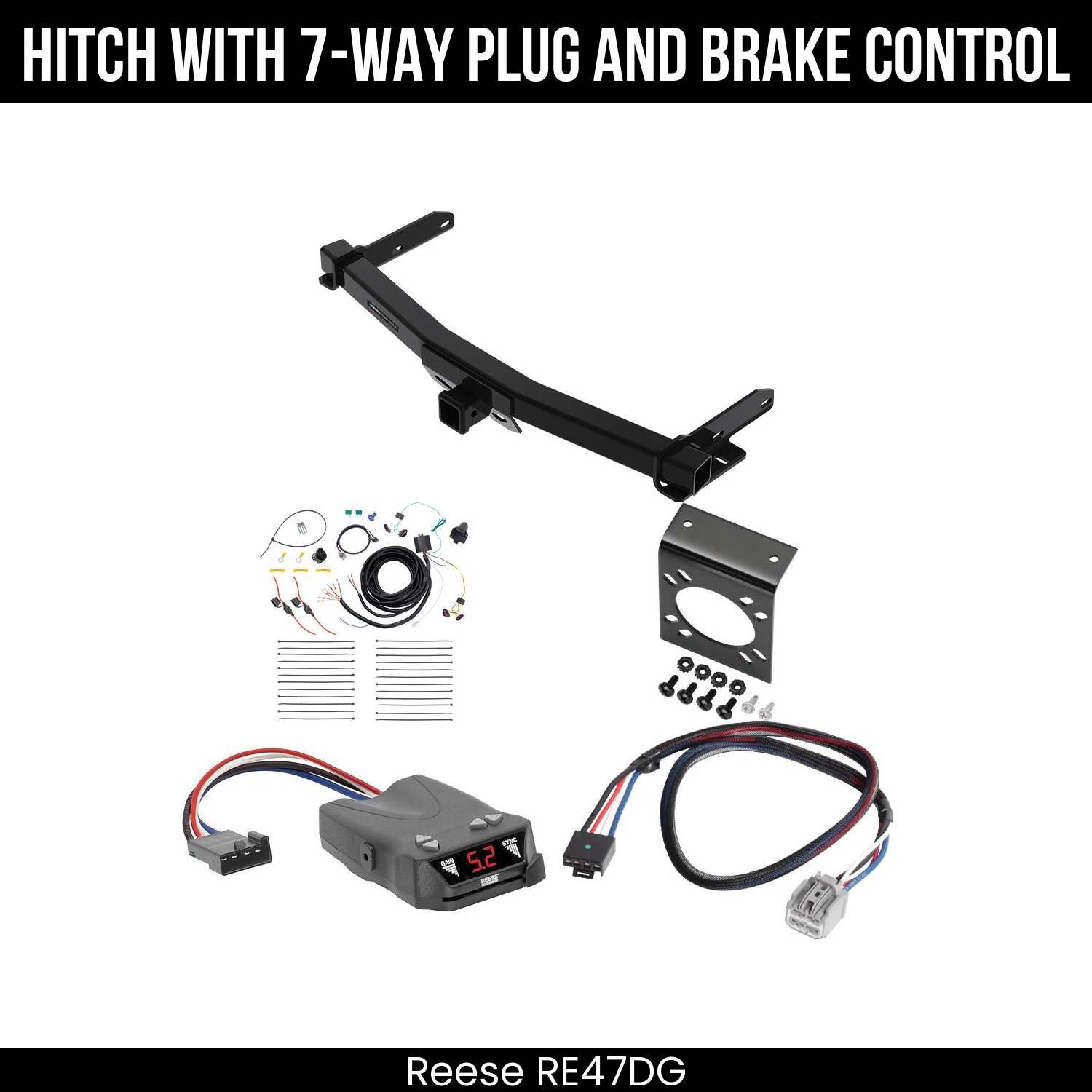 Trailer Hitch , 7-Way , Reese Brakeman IV Brake Control