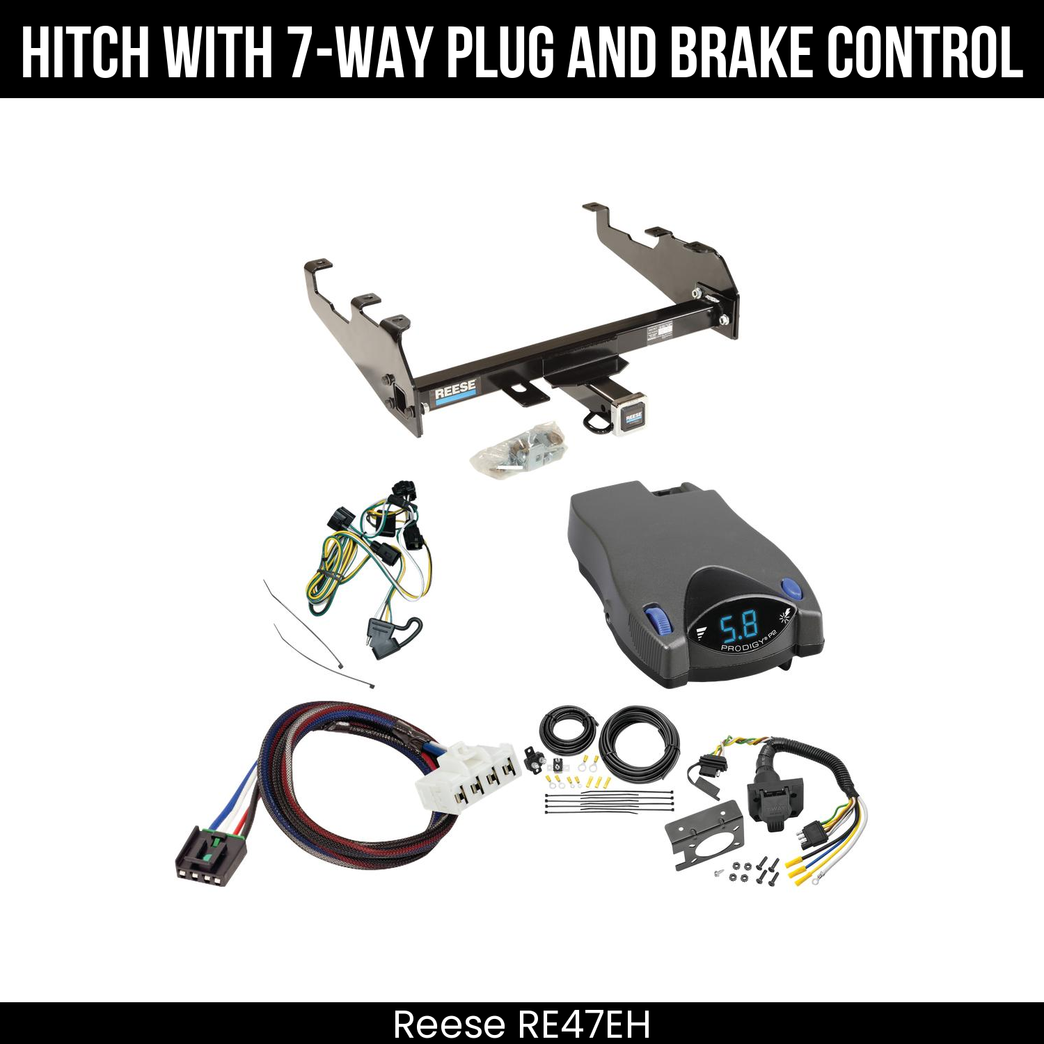 Trailer Hitch , 7-Way , Tekonsha Prodigy P2 Brake Control