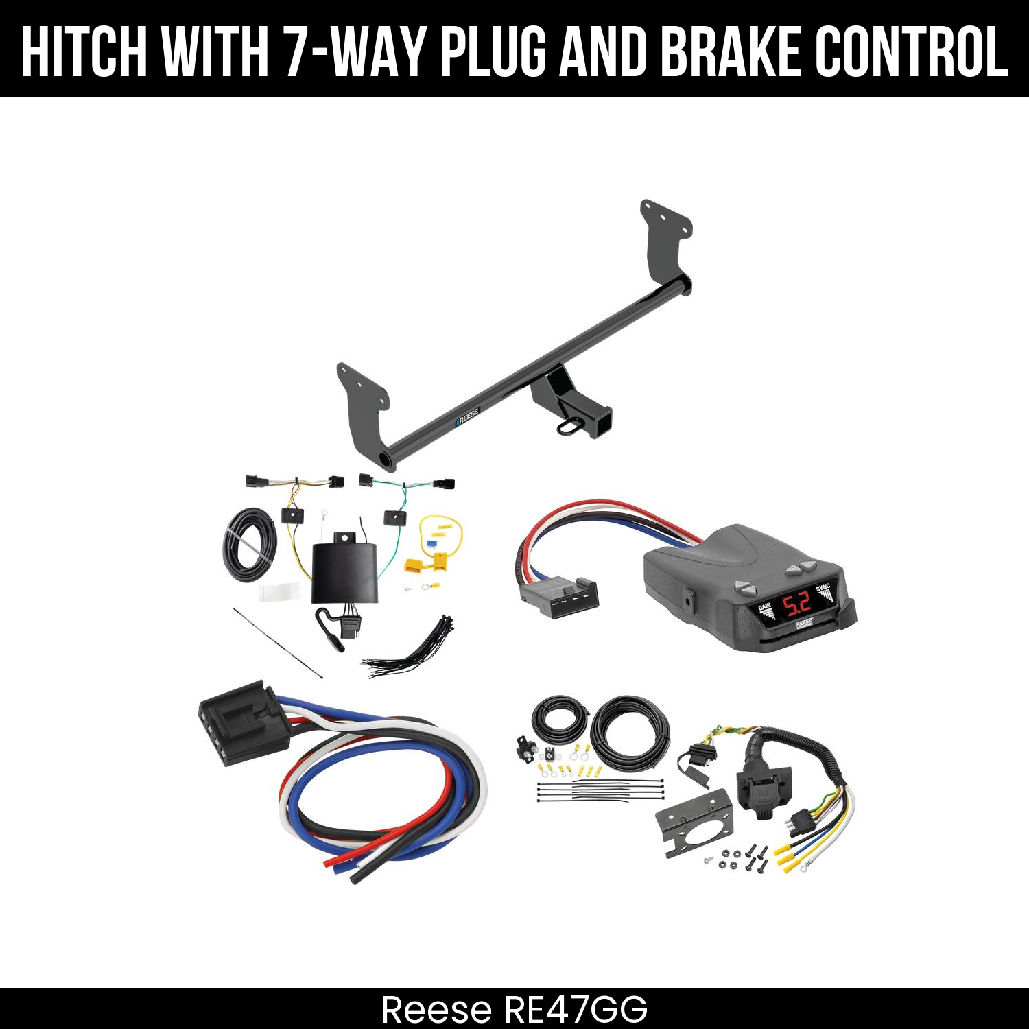 Trailer Hitch , 7-Way , Reese Brakeman IV Brake Control