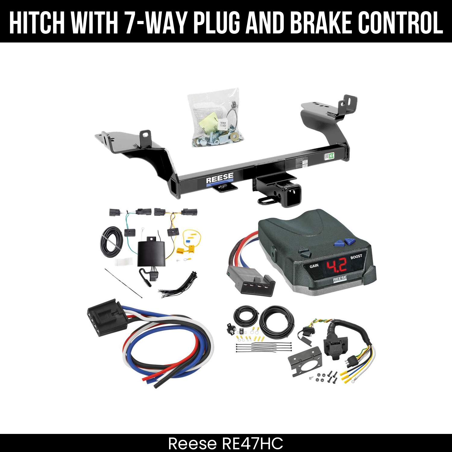 Trailer Hitch , 7-Way , Reese Brake EVN Control