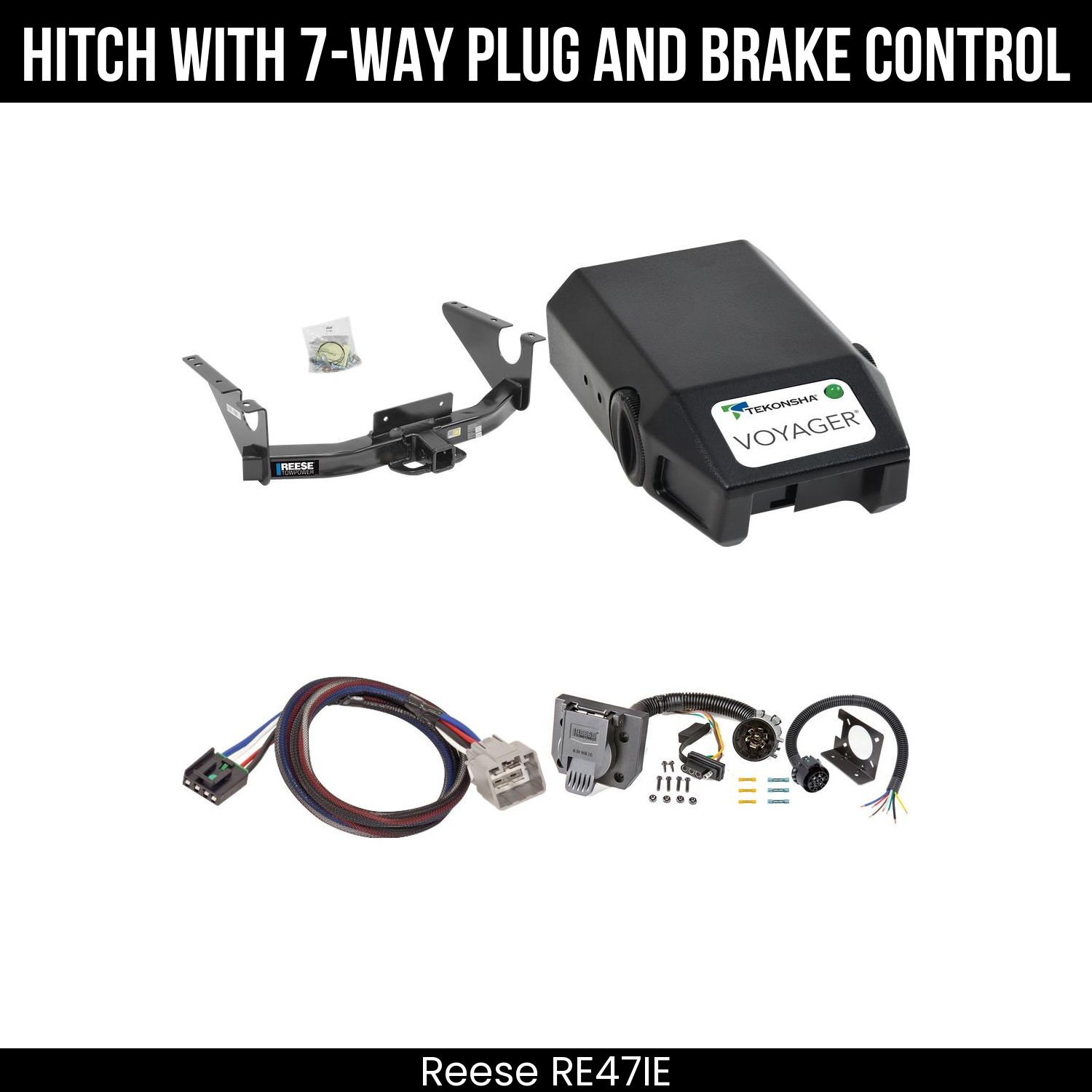 Trailer Hitch , 7-Way , Tekonsha Voyager Brake Control