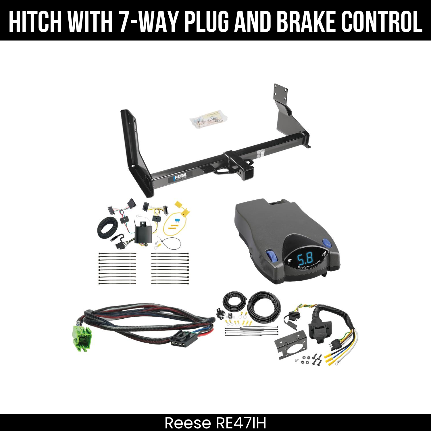 Trailer Hitch , 7-Way , Tekonsha Prodigy P2 Brake Control