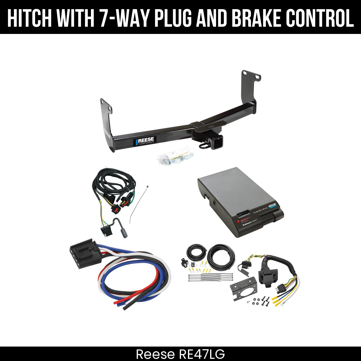 Trailer Hitch , 7-Way , Reese Brakeman Brake Control
