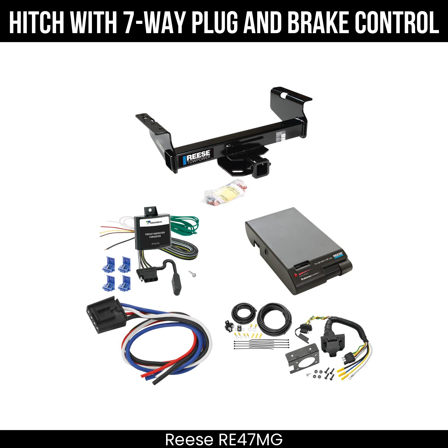 Trailer Hitch , 7-Way , Reese Brakeman Brake Control