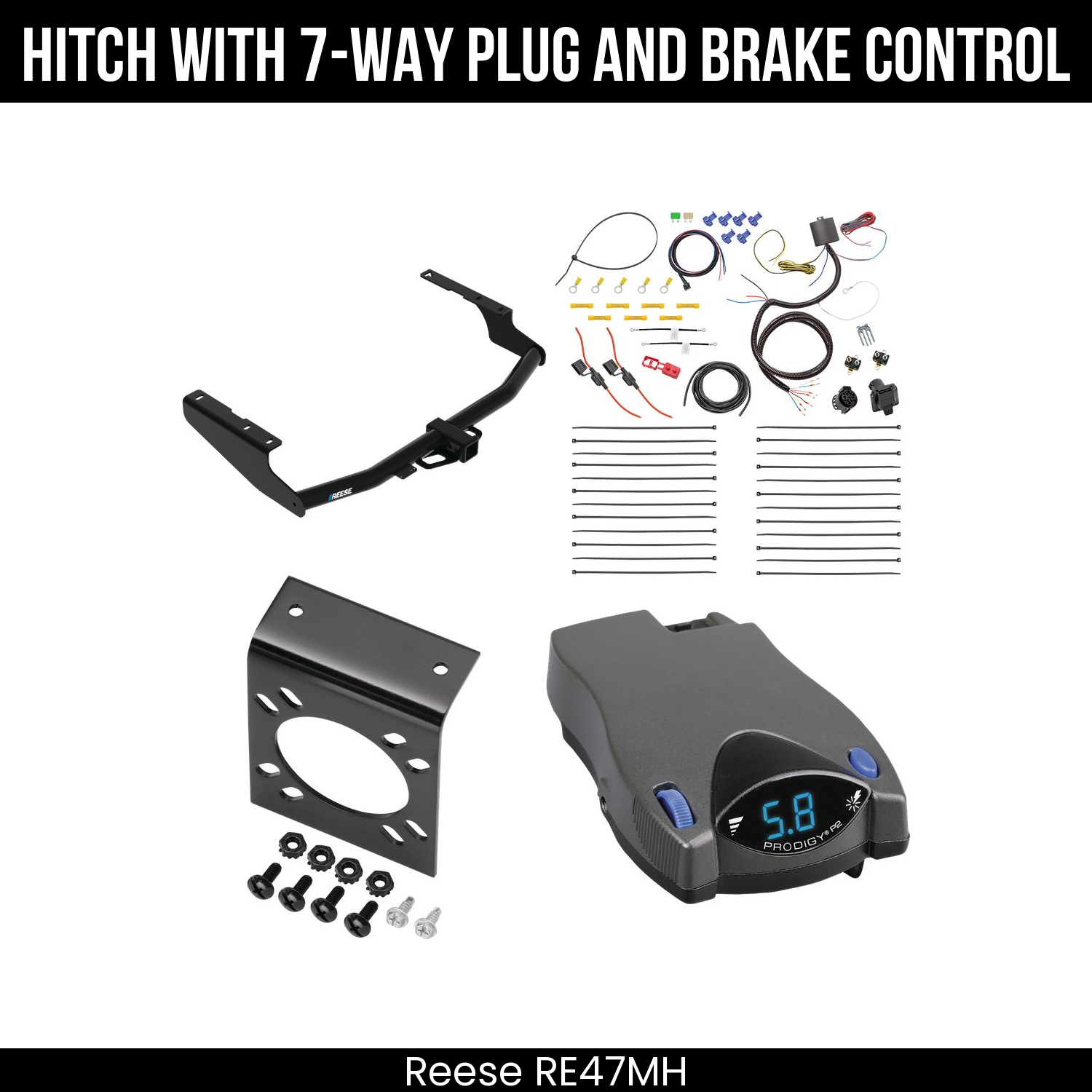 Trailer Hitch , 7-Way , Tekonsha Prodigy P2 Brake Control