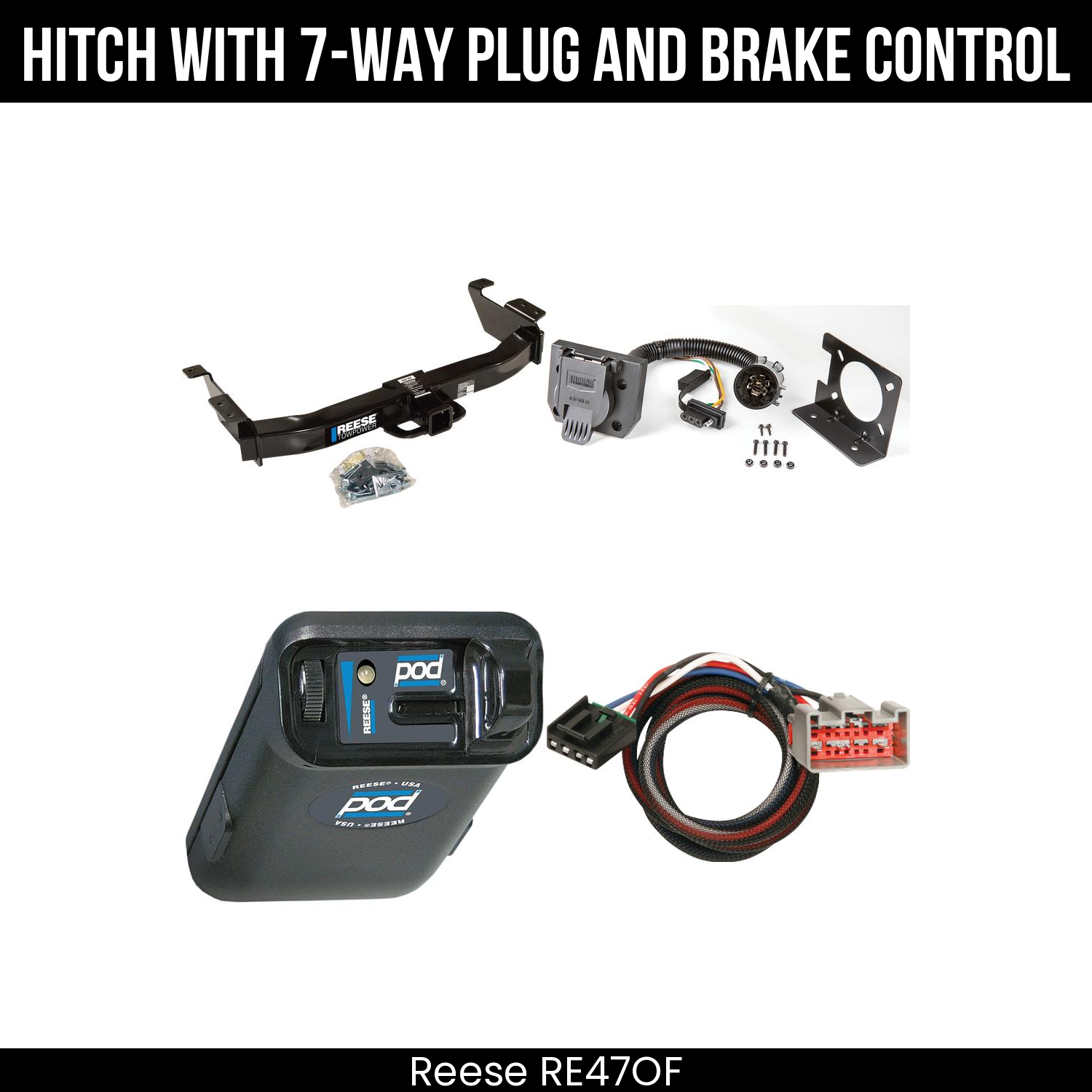Trailer Hitch , 7-Way , Reese POD Brake Control