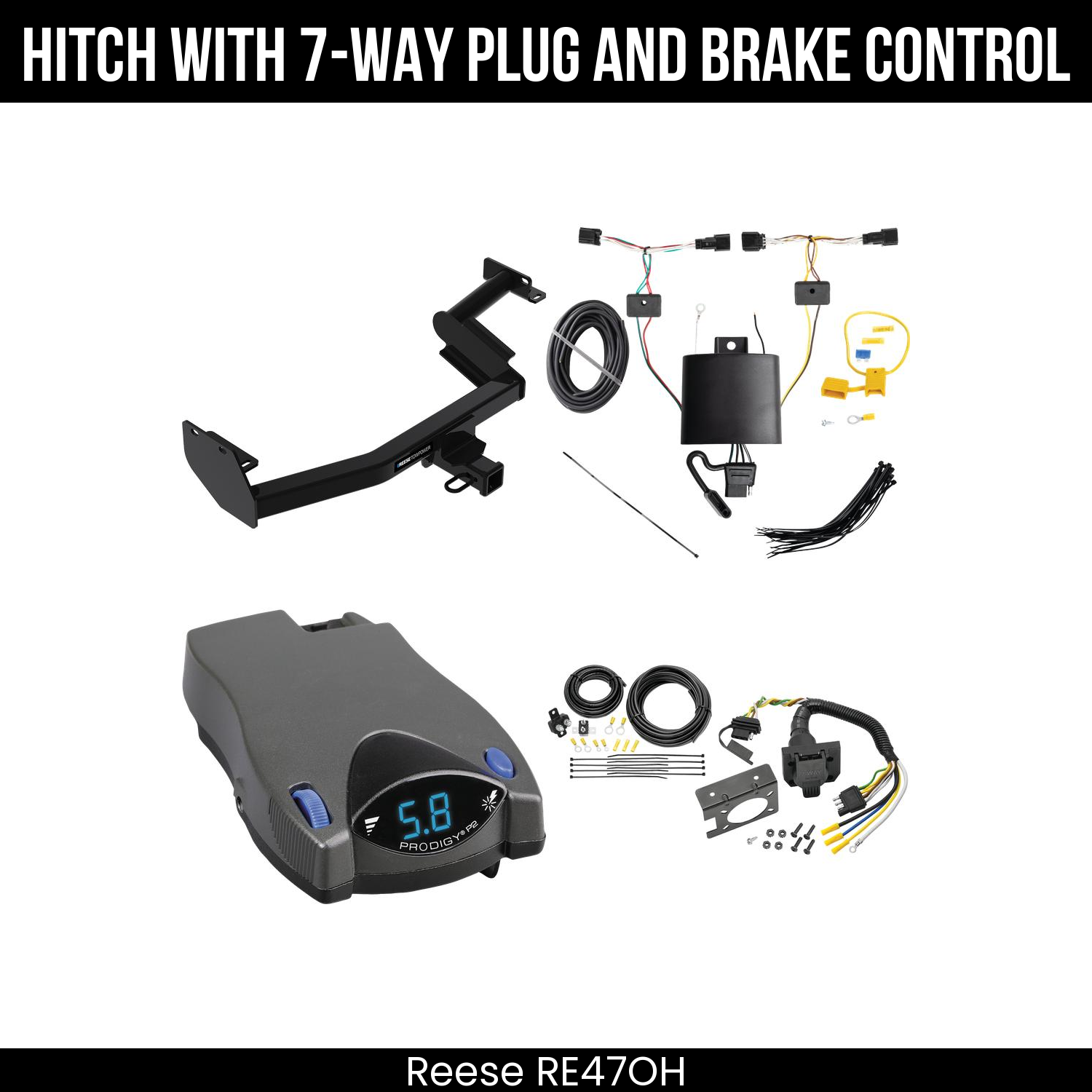 Trailer Hitch , 7-Way , Tekonsha Prodigy P2 Brake Control