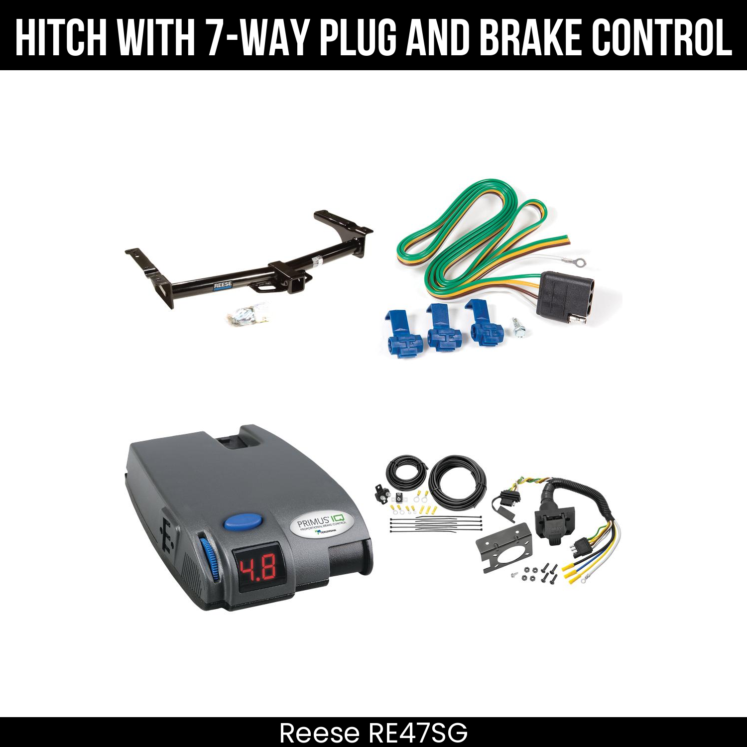 Trailer Hitch , 7-Way , Tekonsha Primus IQ Brake Control