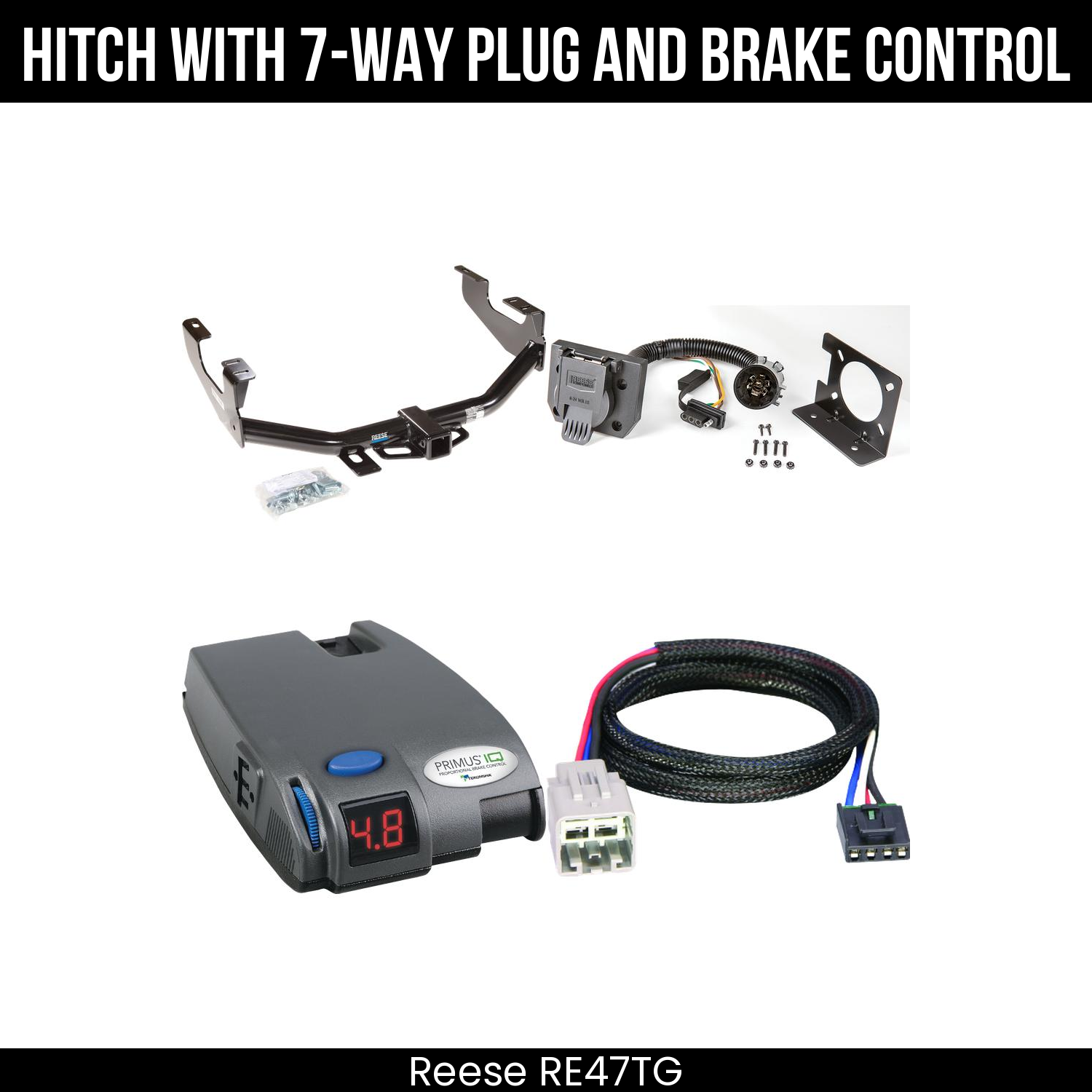 Trailer Hitch , 7-Way , Tekonsha Primus IQ Brake Control