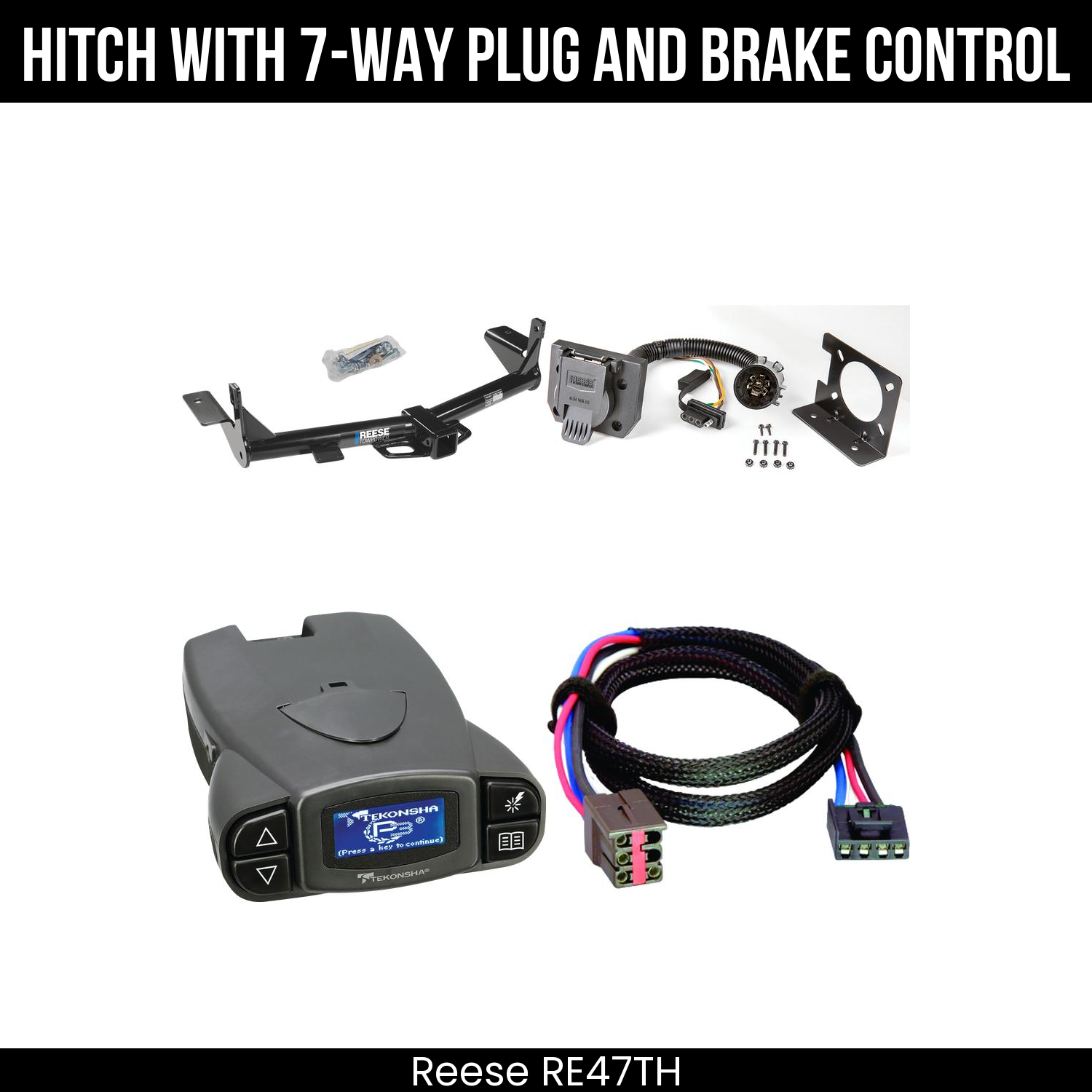 Trailer Hitch , 7-Way , Tekonsha Prodigy P3 Brake Control