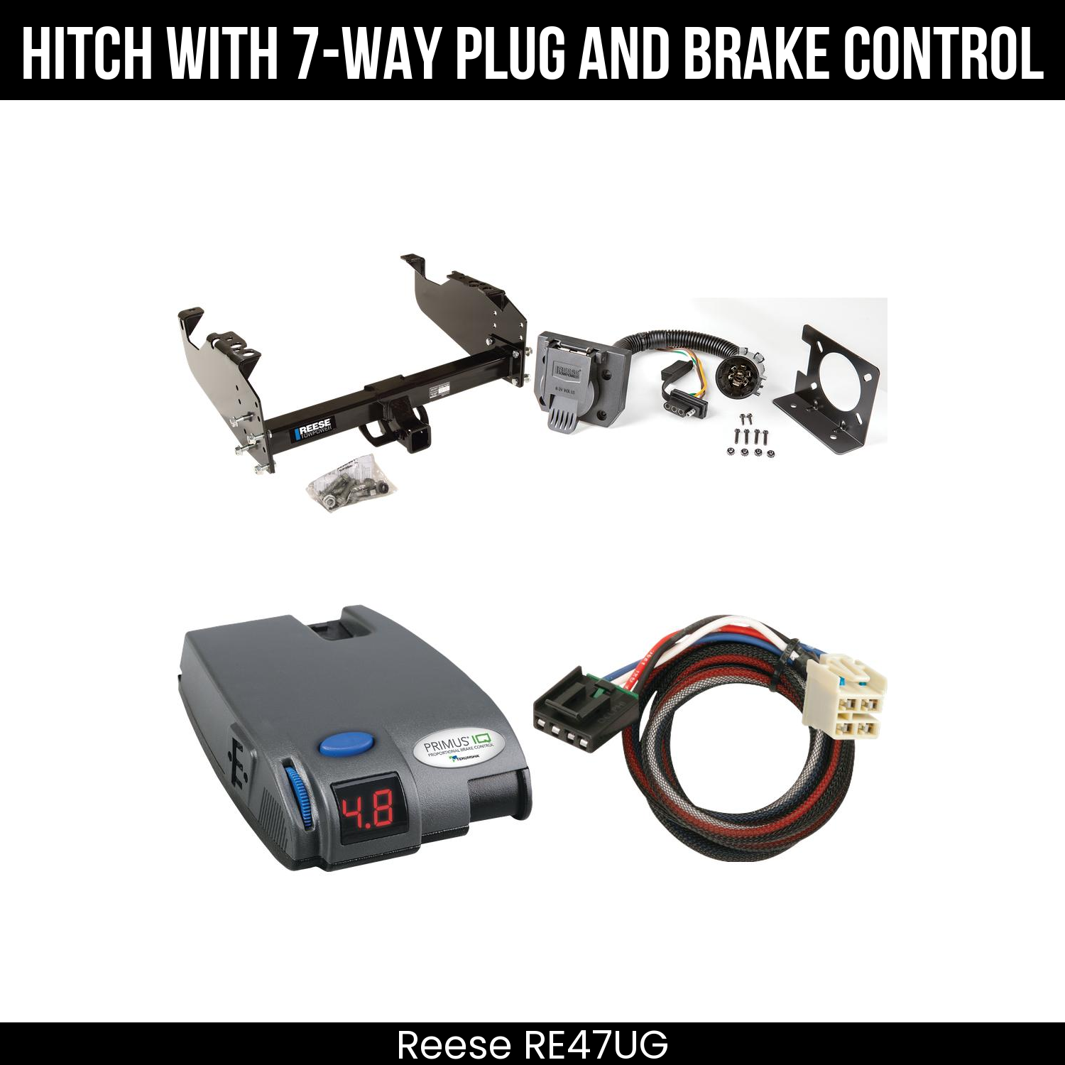 Trailer Hitch , 7-Way , Tekonsha Primus IQ Brake Control