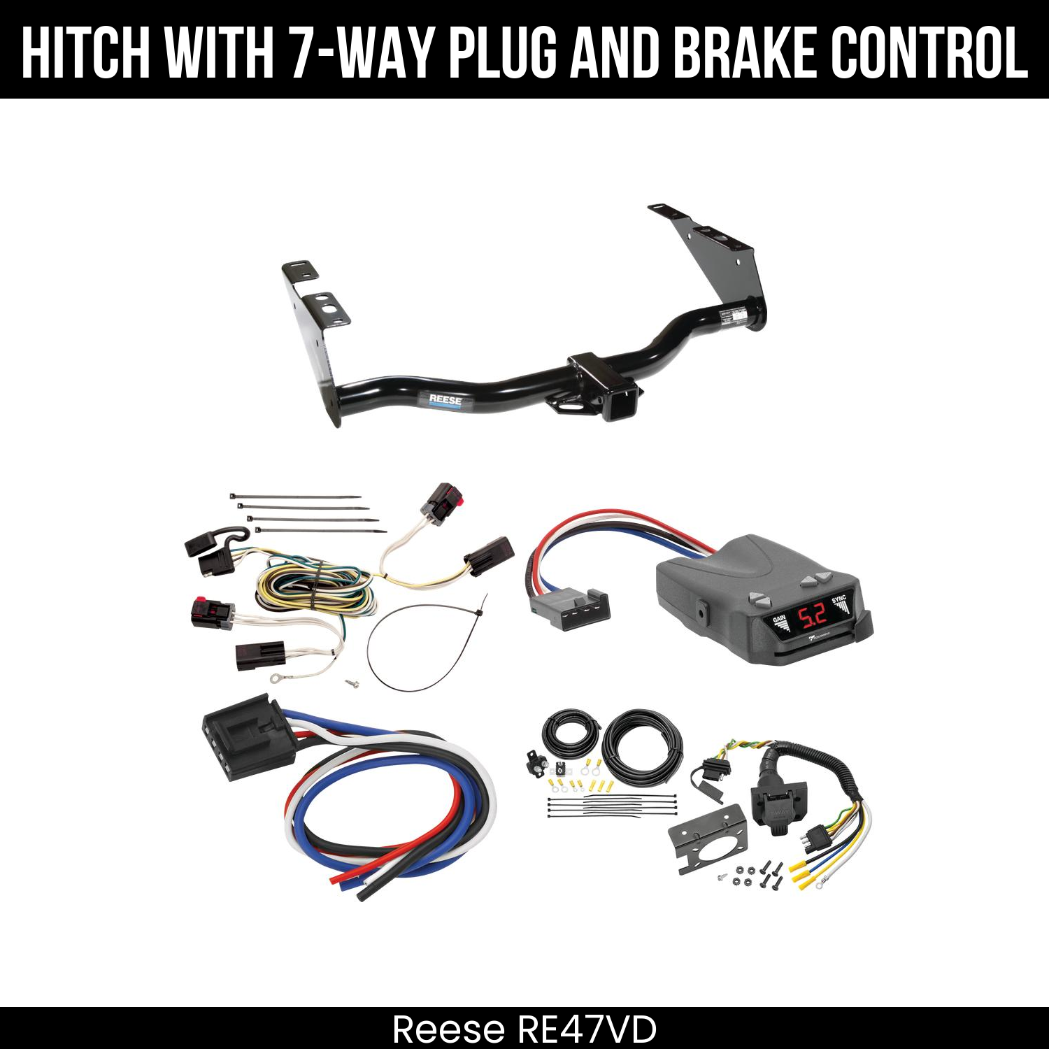 Trailer Hitch , 7-Way , Tekonsha Brakeman IV Brake Control