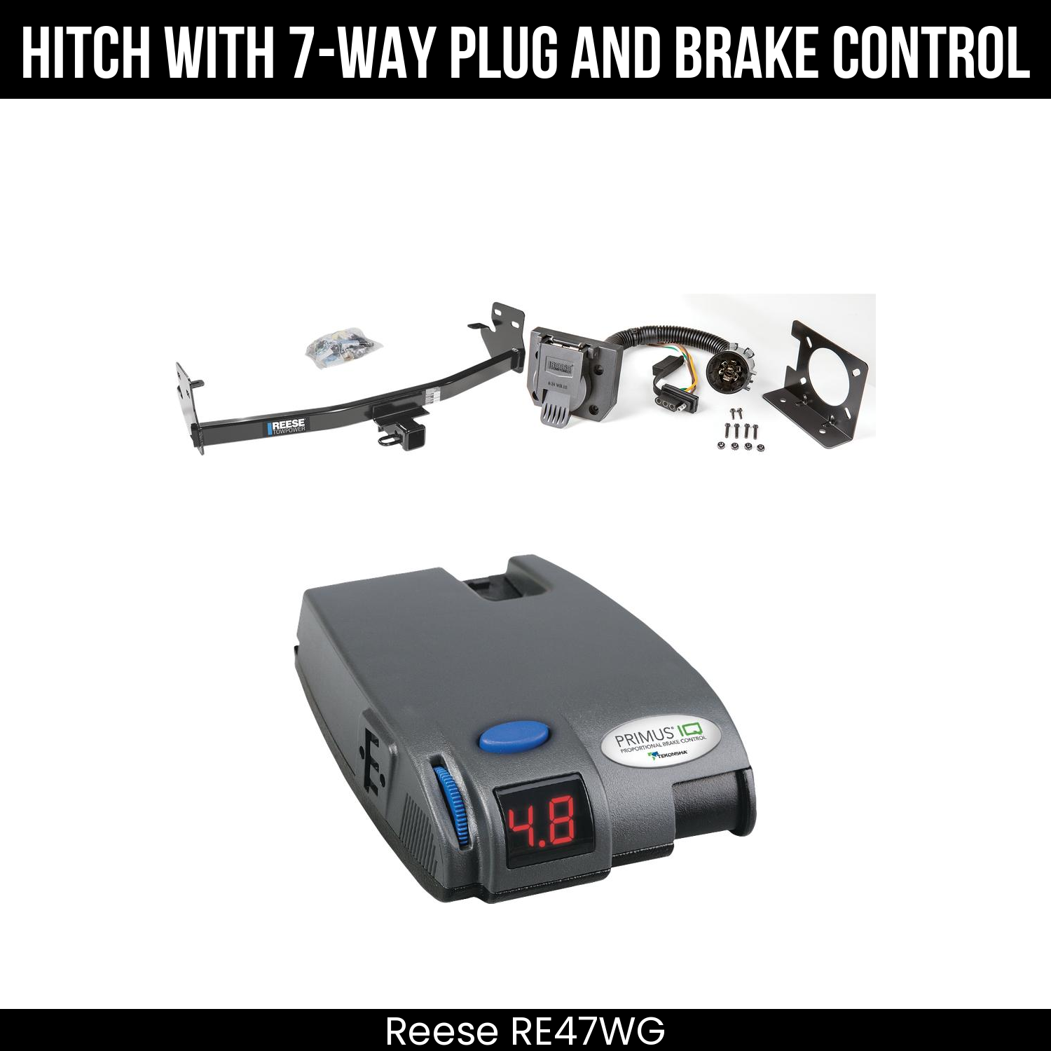 Trailer Hitch , 7-Way , Tekonsha Primus IQ Brake Control