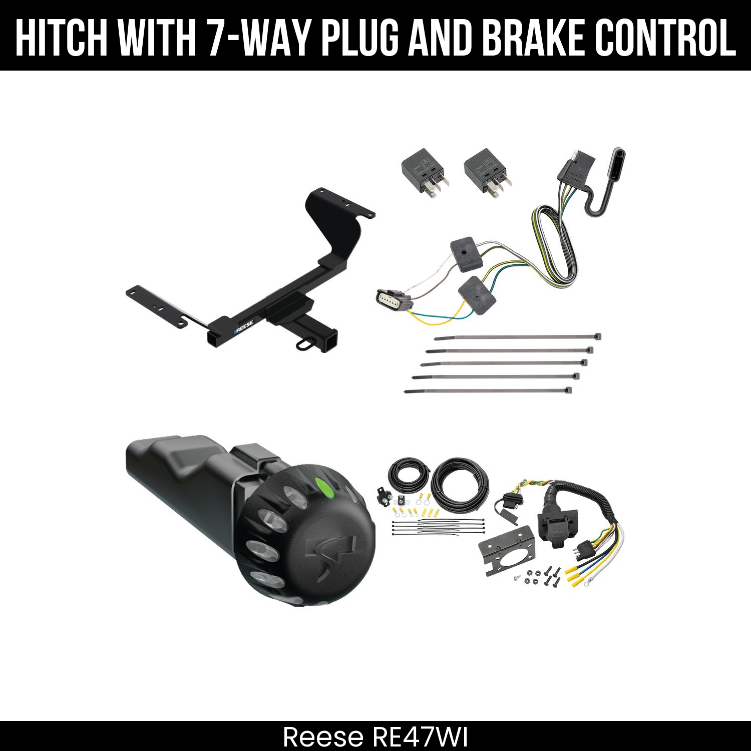 Trailer Hitch , 7-Way , Tekonsha Voyager iD Smart Brake Control