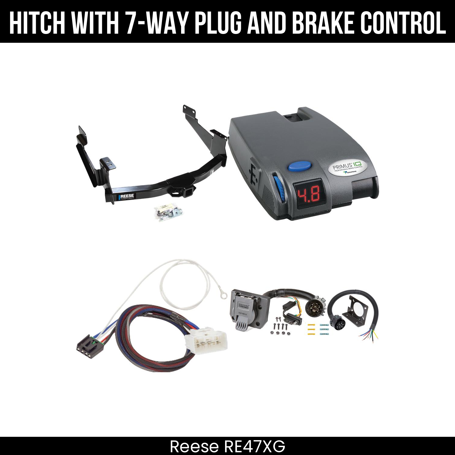 Trailer Hitch , 7-Way , Tekonsha Primus IQ Brake Control