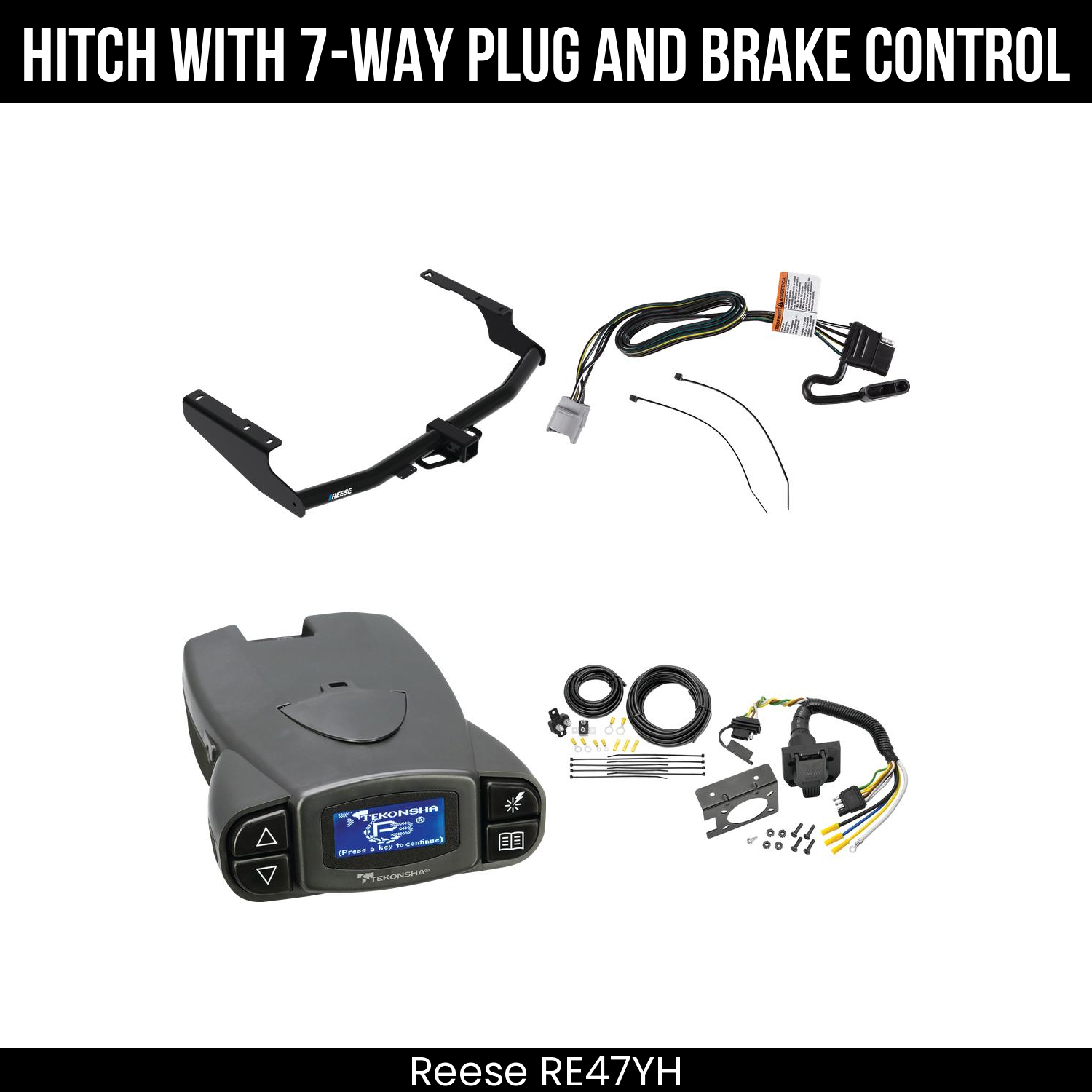 Trailer Hitch , 7-Way , Tekonsha Prodigy P3 Brake Control