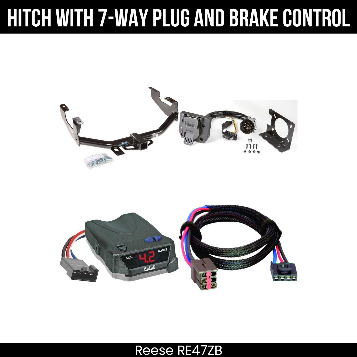 Trailer Hitch , 7-Way , Reese Brake EVN Control