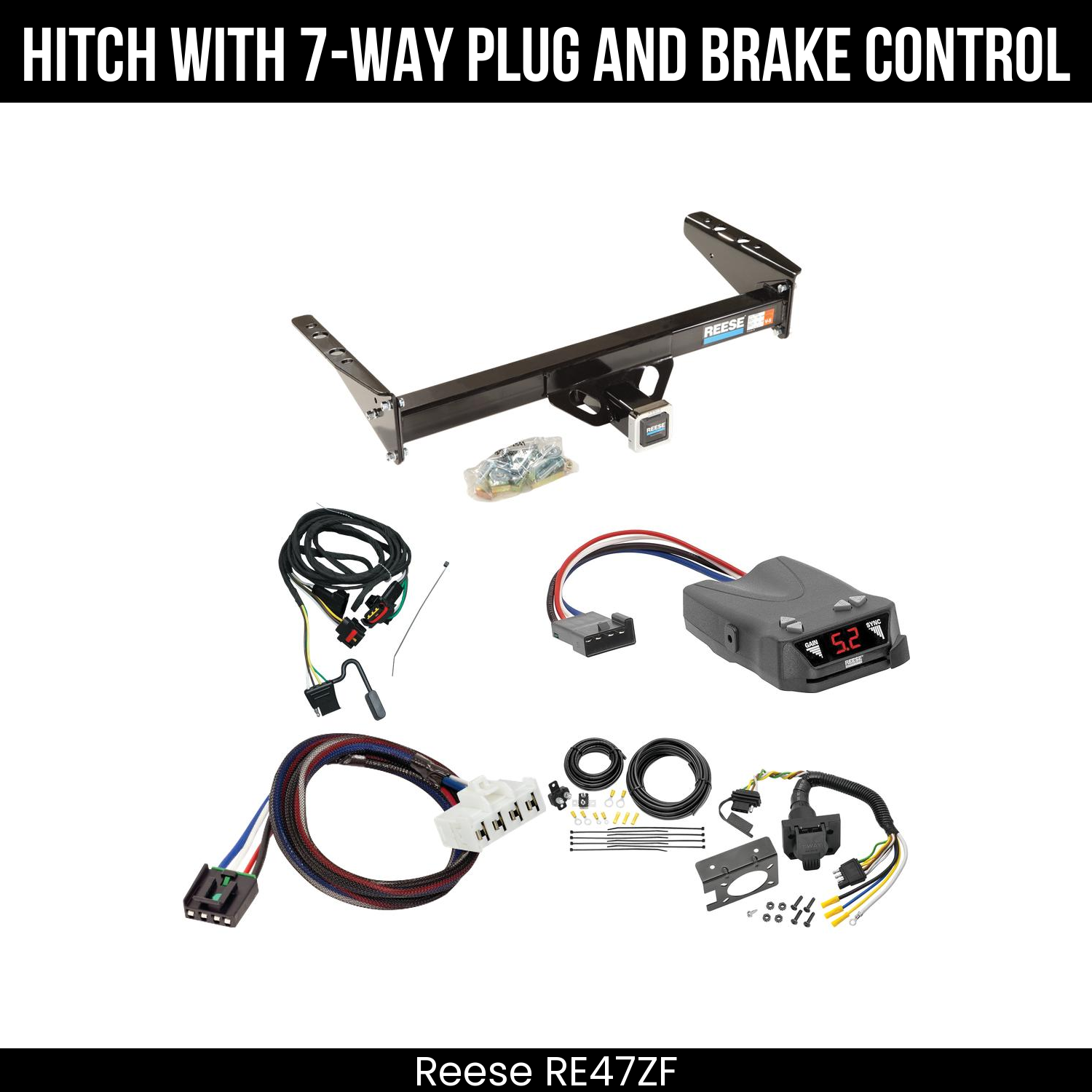Trailer Hitch , 7-Way , Reese Brakeman IV Brake Control