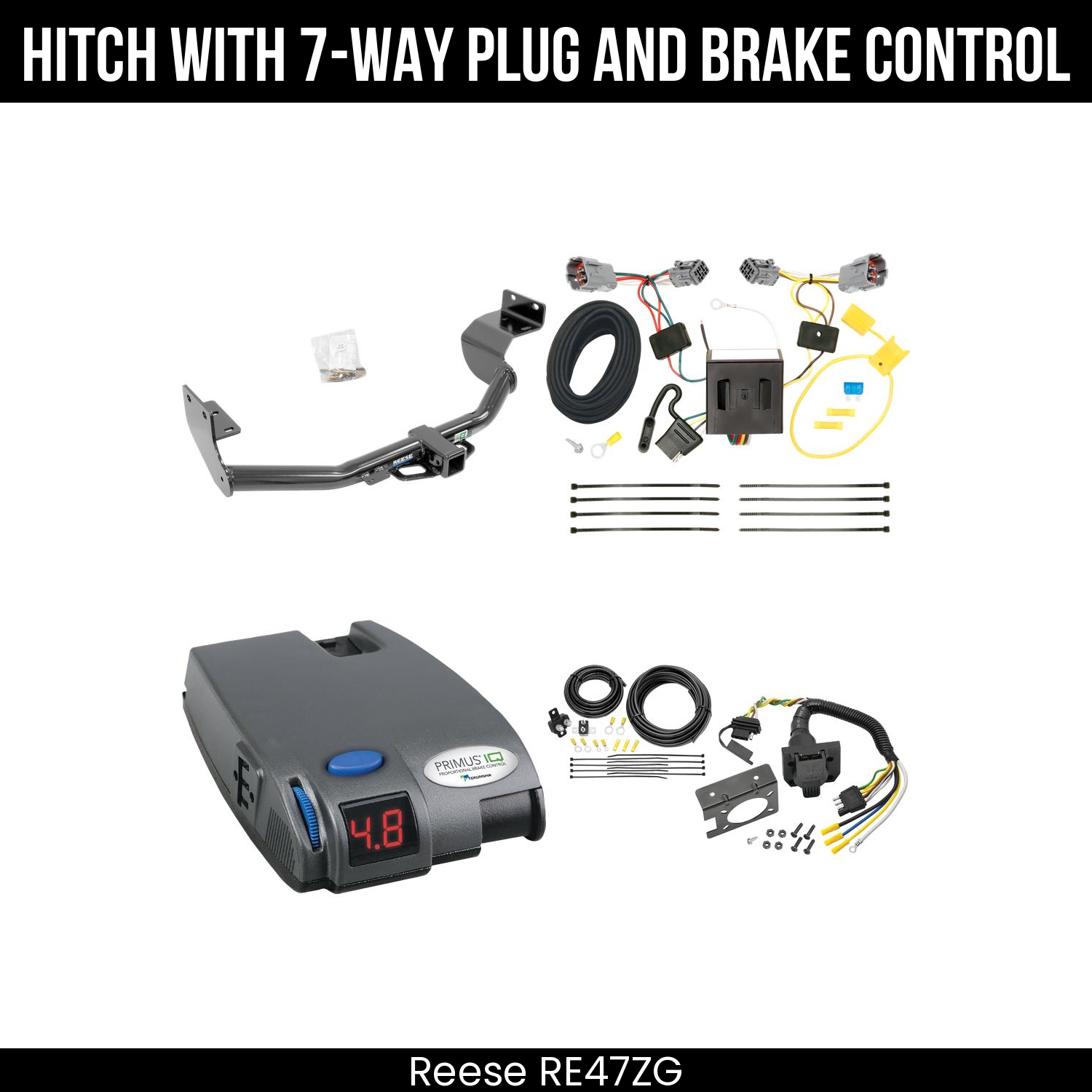 Trailer Hitch , 7-Way , Tekonsha Primus IQ Brake Control