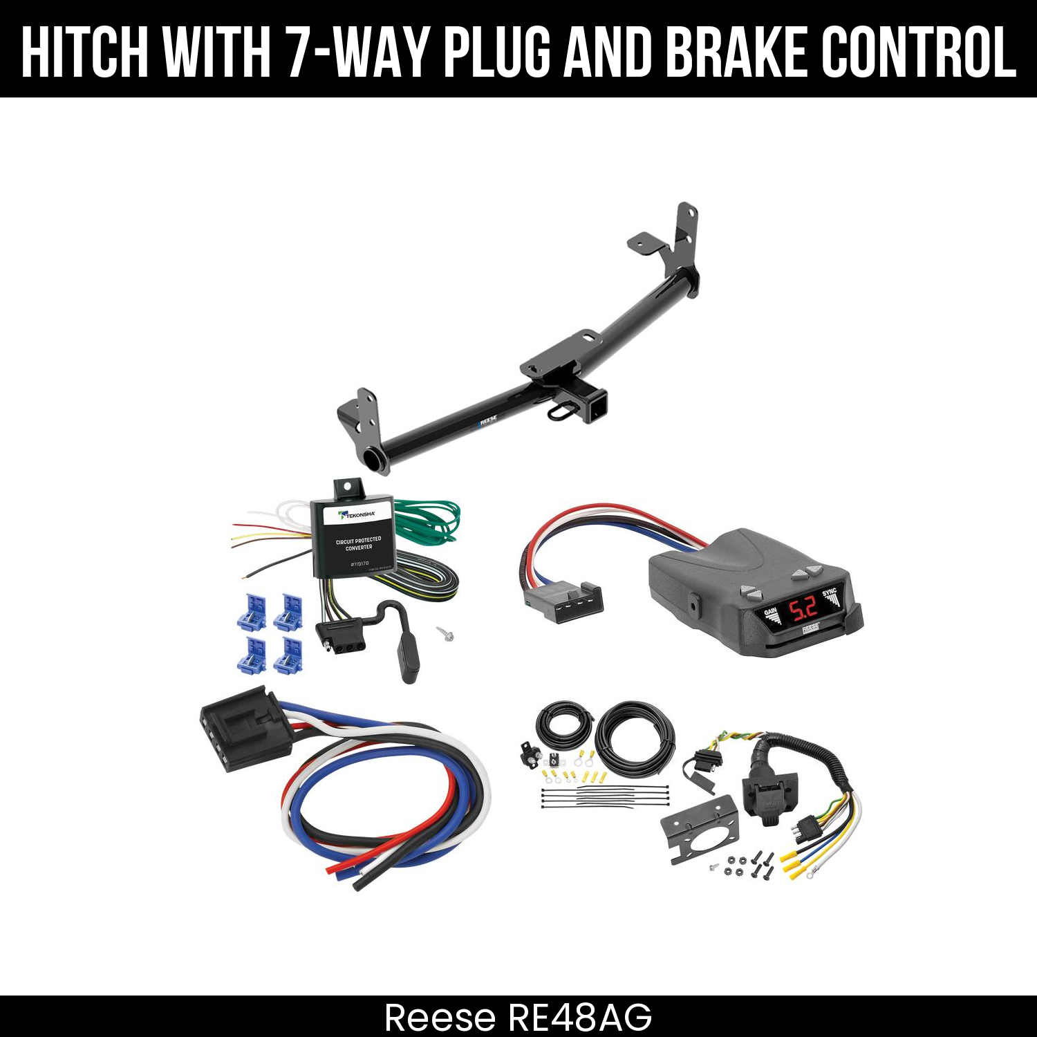 Trailer Hitch , 7-Way , Reese Brakeman IV Brake Control