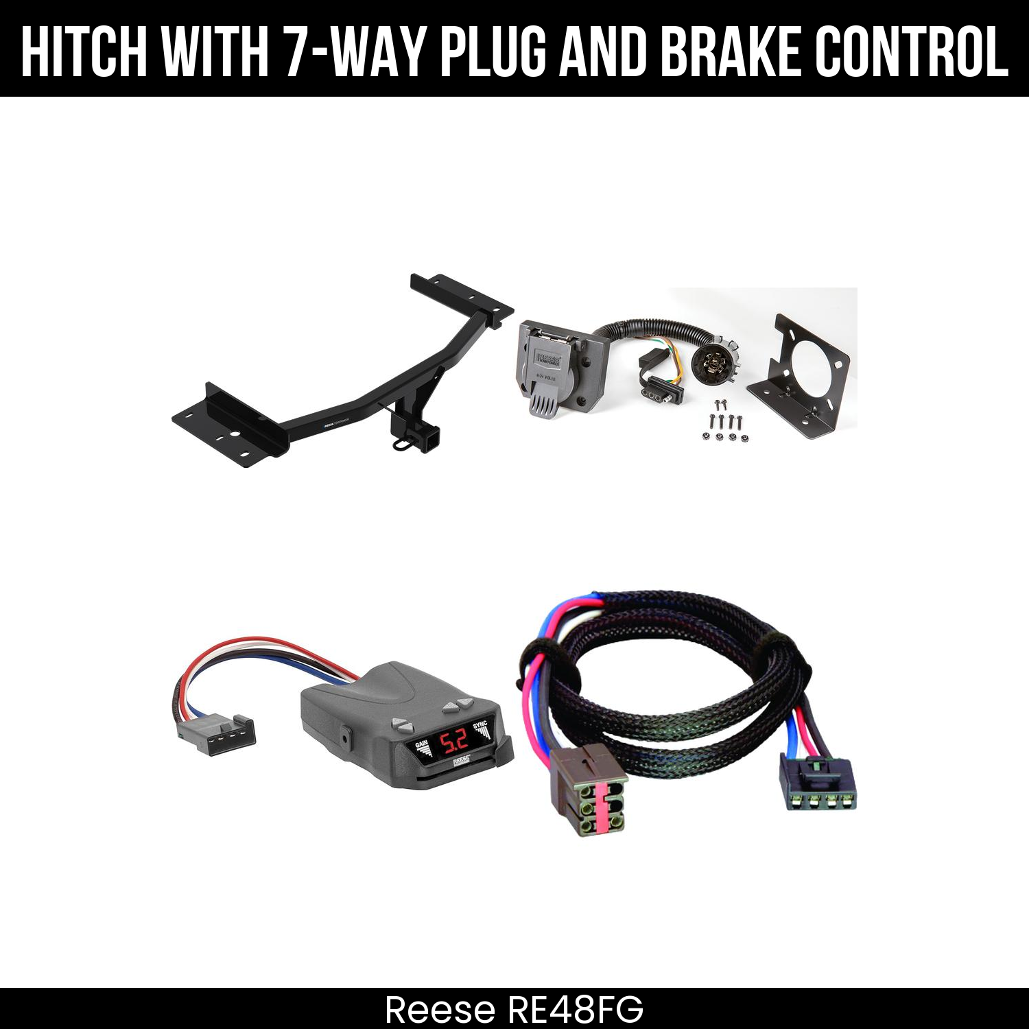 Trailer Hitch , 7-Way , Reese Brakeman IV Brake Control