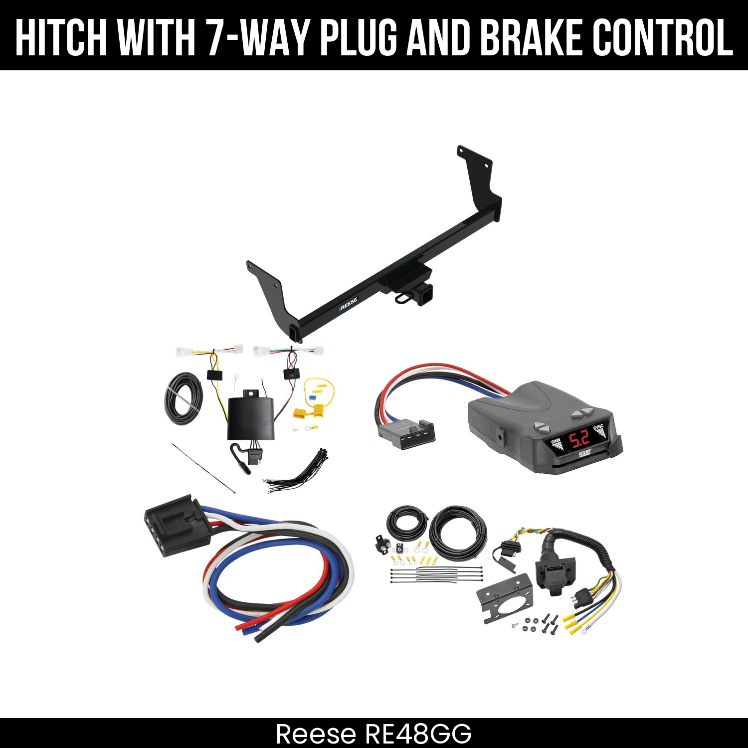 Trailer Hitch , 7-Way , Reese Brakeman IV Brake Control