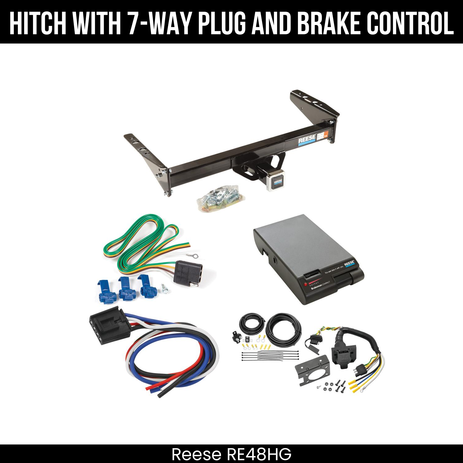Trailer Hitch , 7-Way , Reese Brakeman Brake Control
