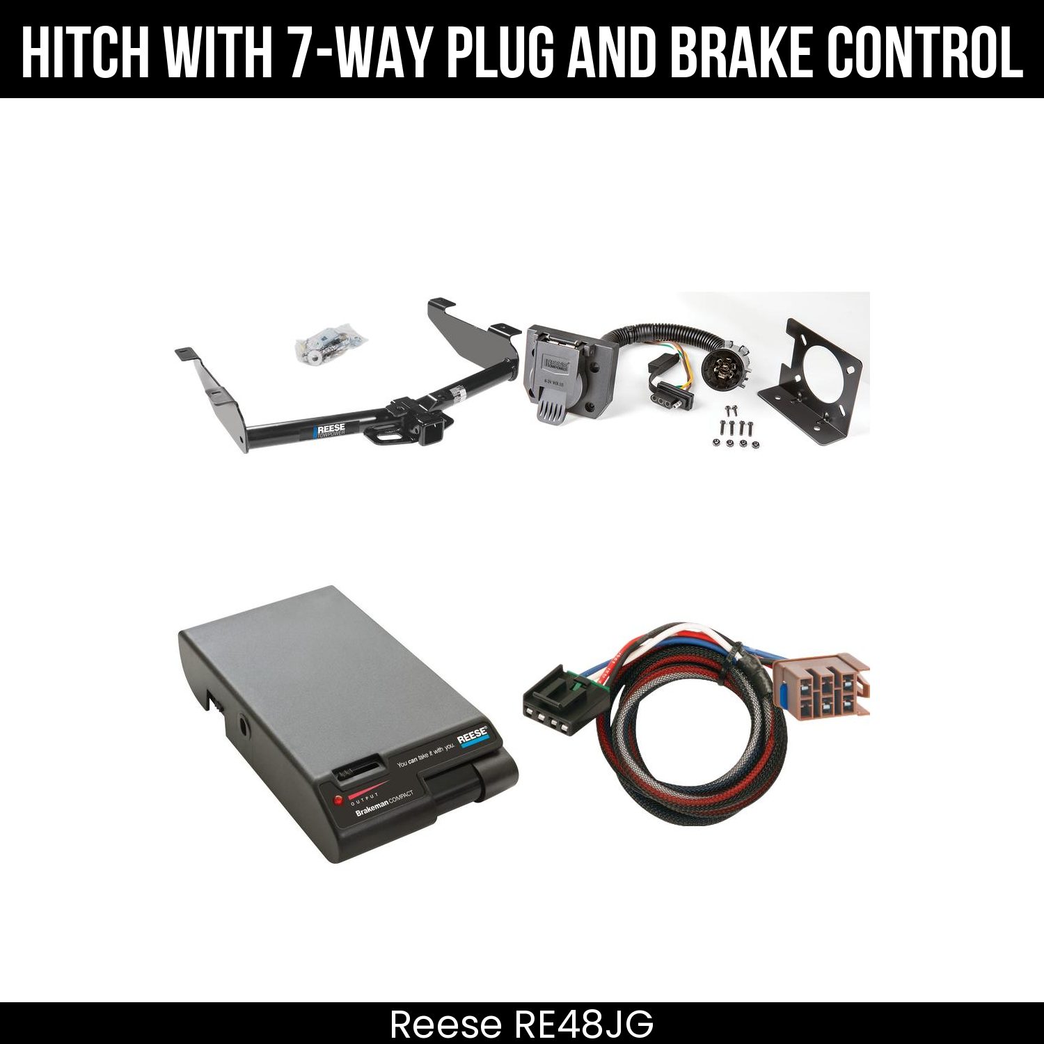Trailer Hitch , 7-Way , Reese Brakeman Brake Control