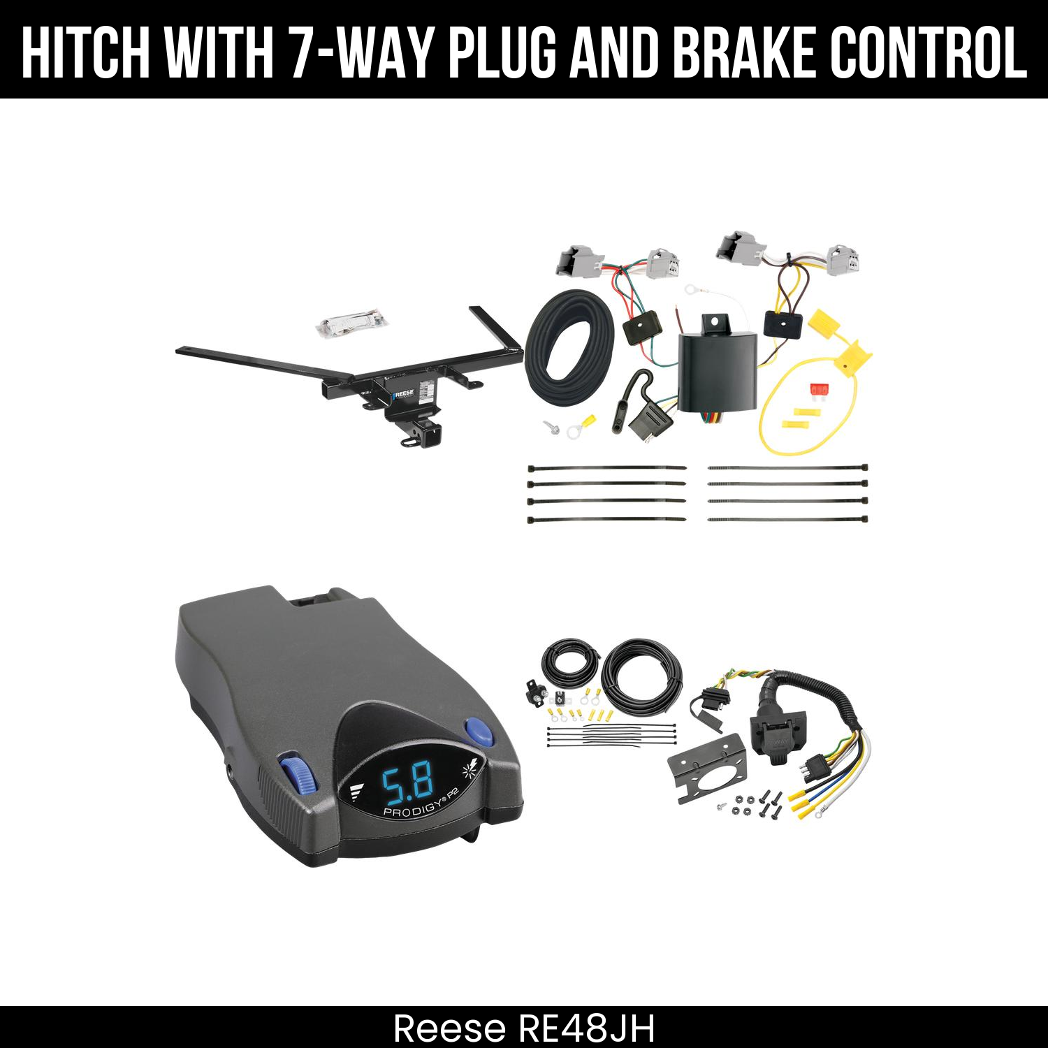 Trailer Hitch , 7-Way , Tekonsha Prodigy P2 Brake Control