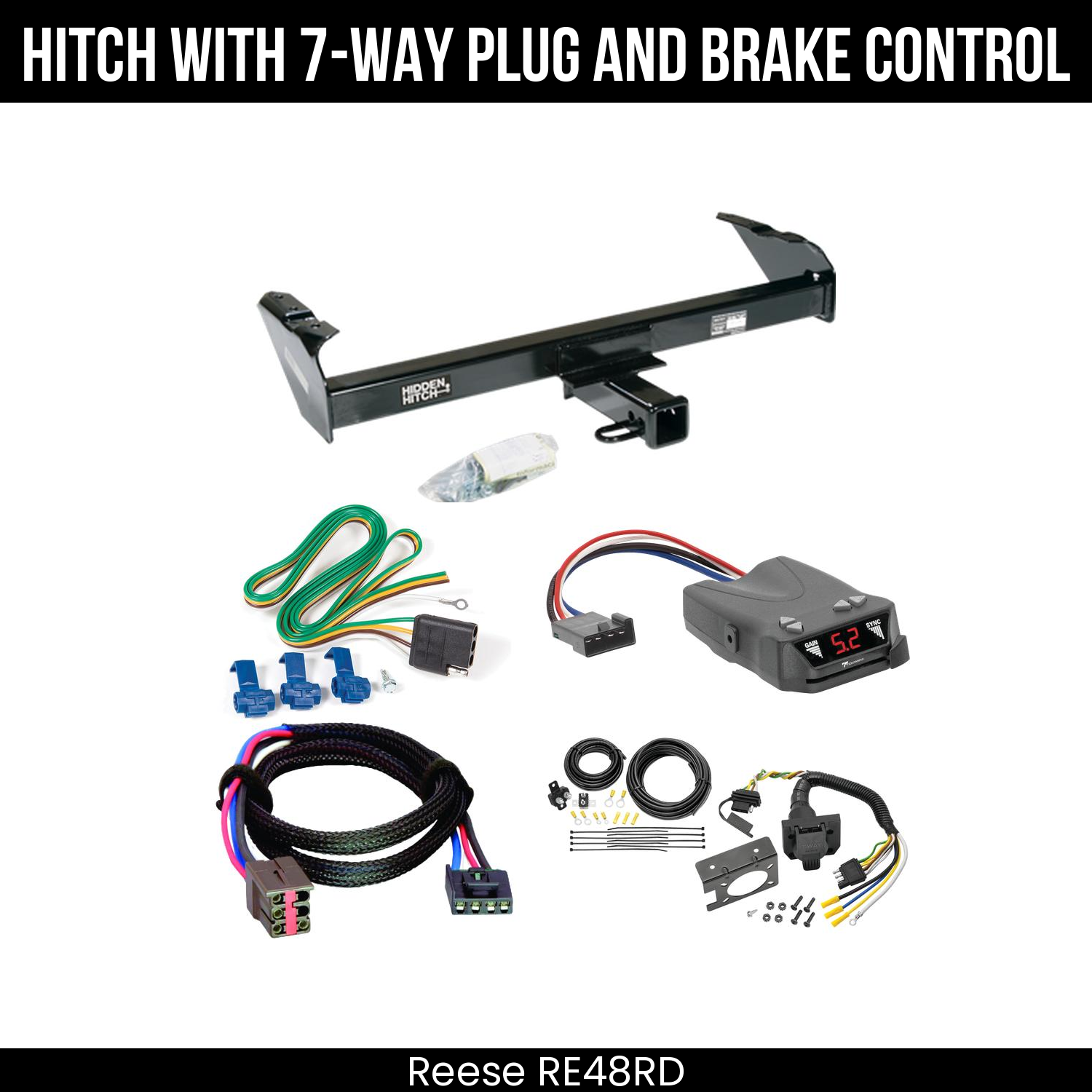 Trailer Hitch , 7-Way , Tekonsha Brakeman IV Brake Control